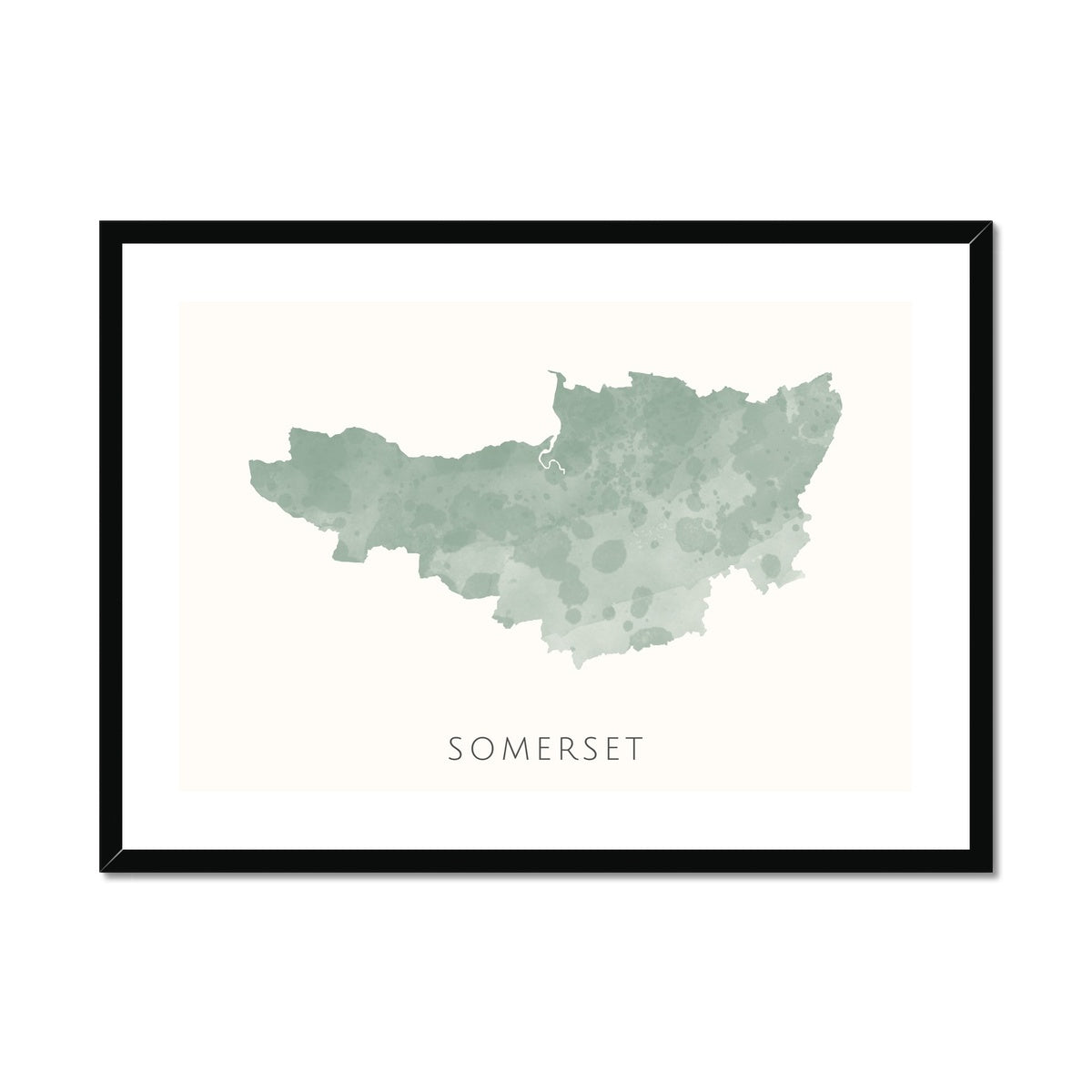Somerset - Framed & Mounted Map