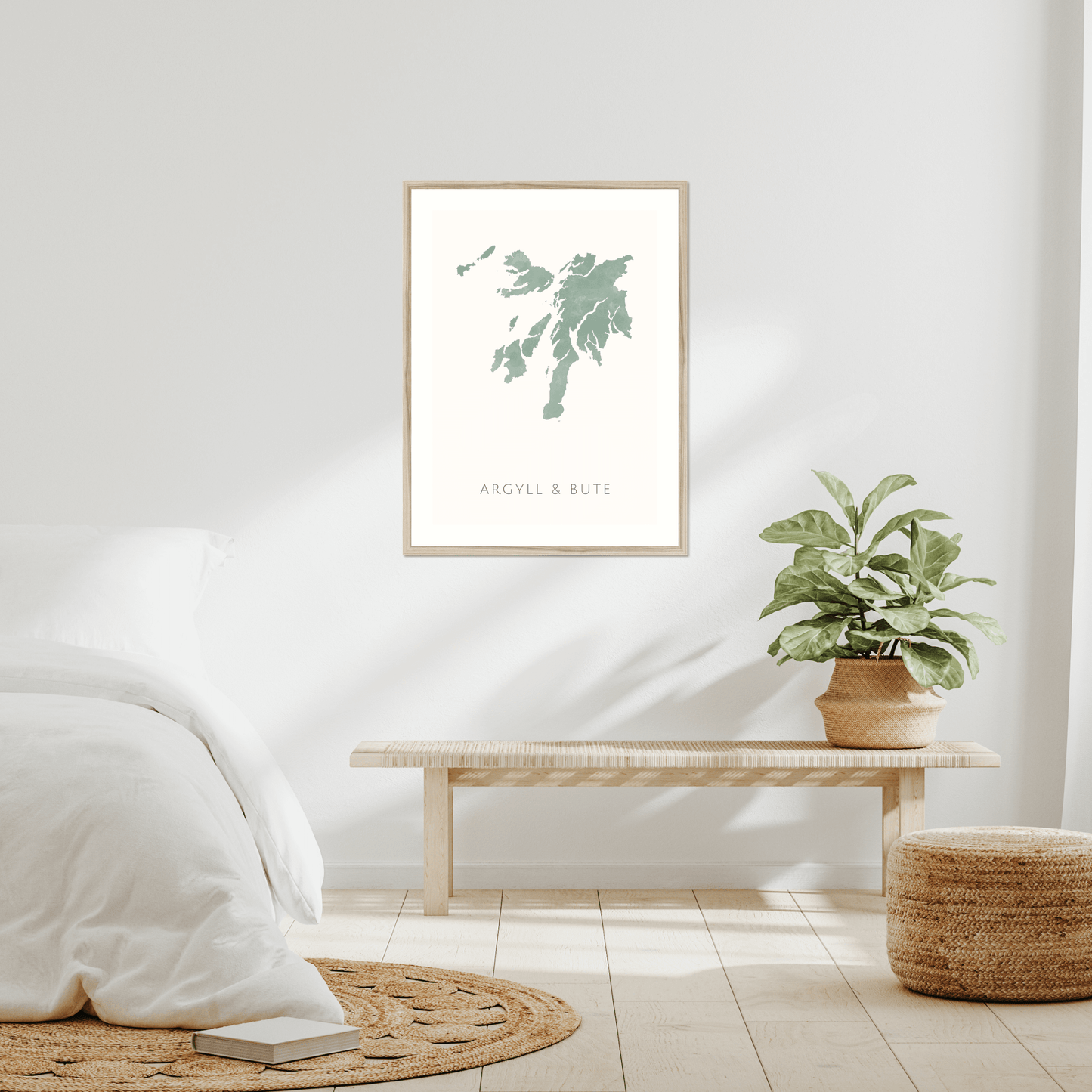 Argyll and Bute - Framed & Mounted Map