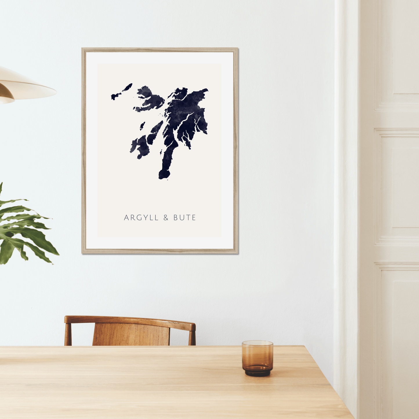 Argyll and Bute - Framed & Mounted Map