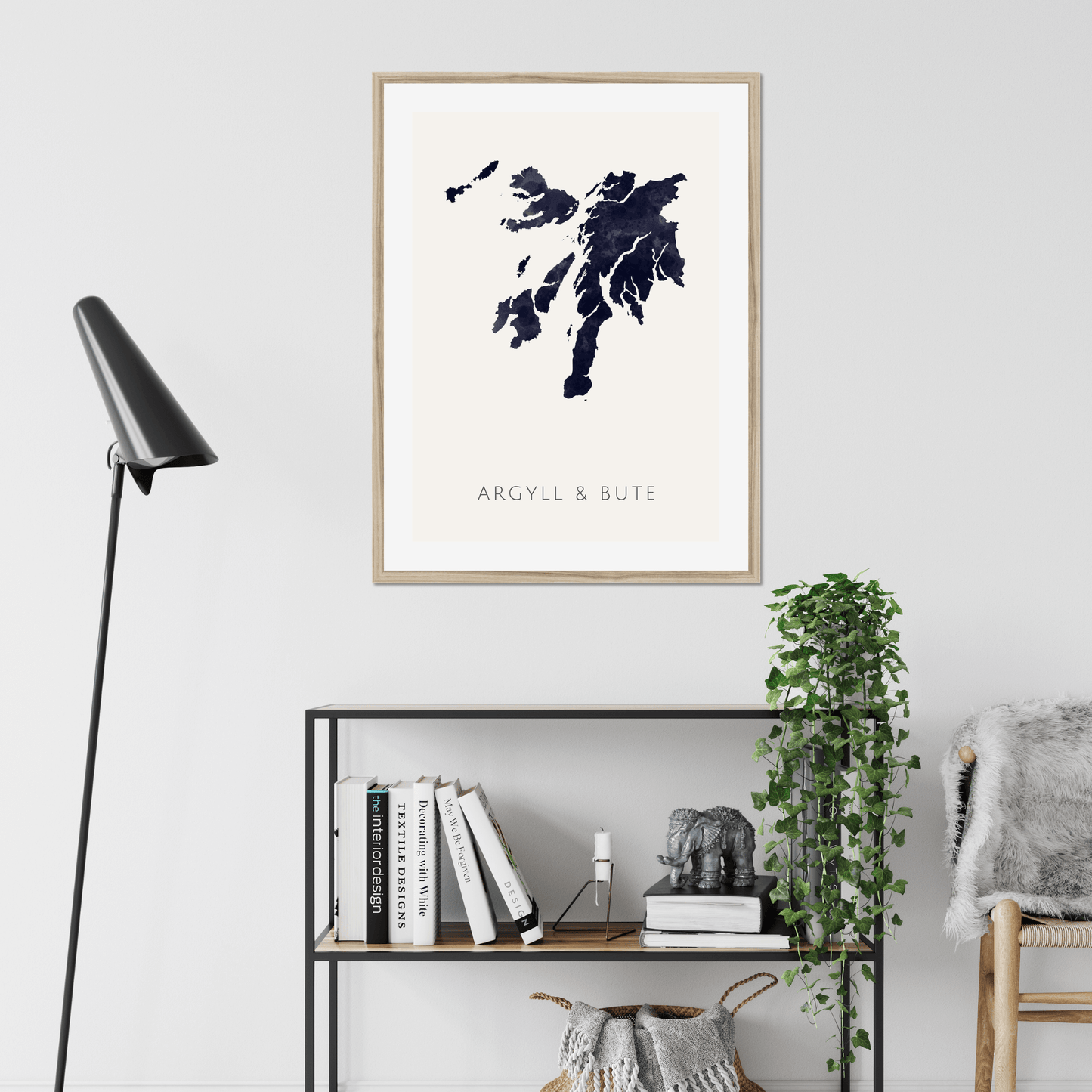 Argyll and Bute - Framed & Mounted Map