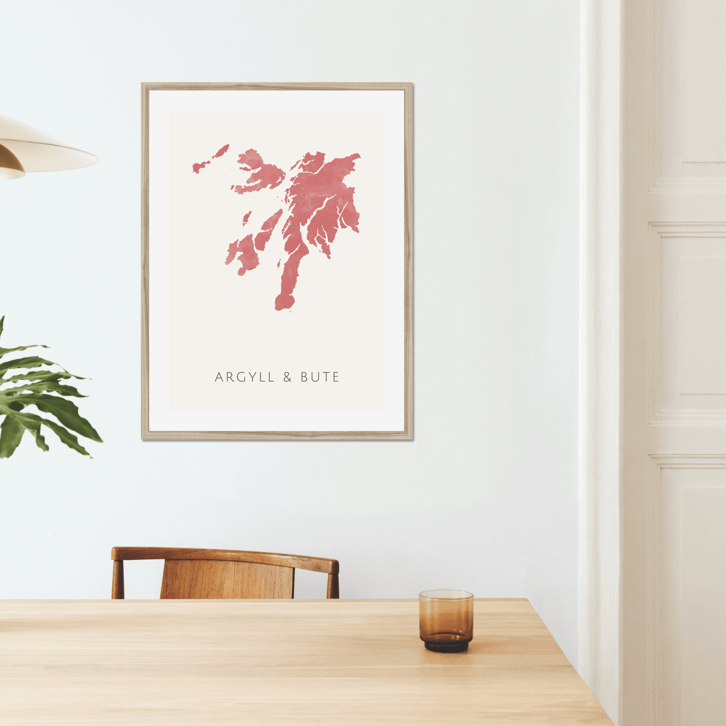 Argyll and Bute - Framed & Mounted Map