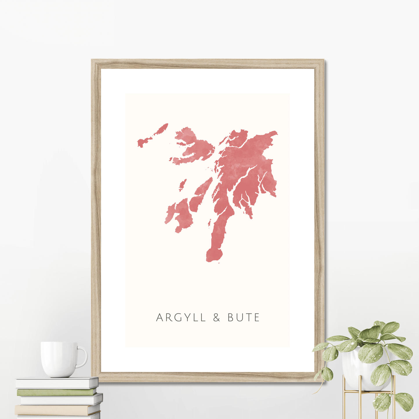 Argyll and Bute - Framed & Mounted Map