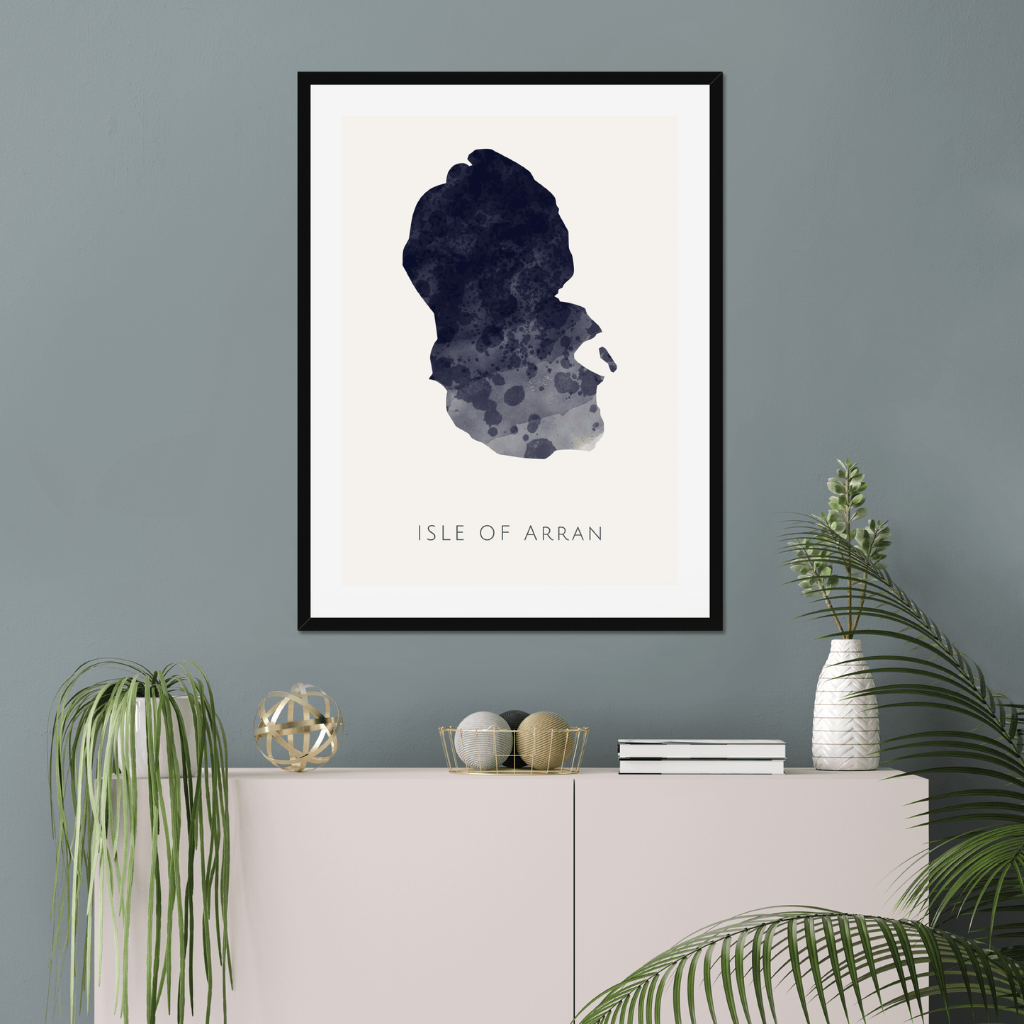 Arran - Framed & Mounted Map