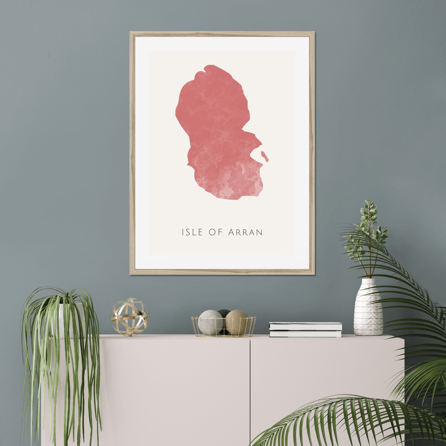 Arran - Framed & Mounted Map