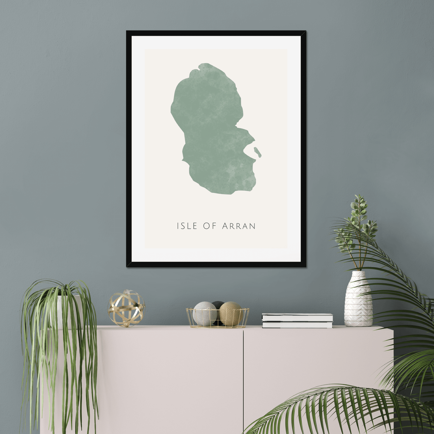 Arran - Framed & Mounted Map