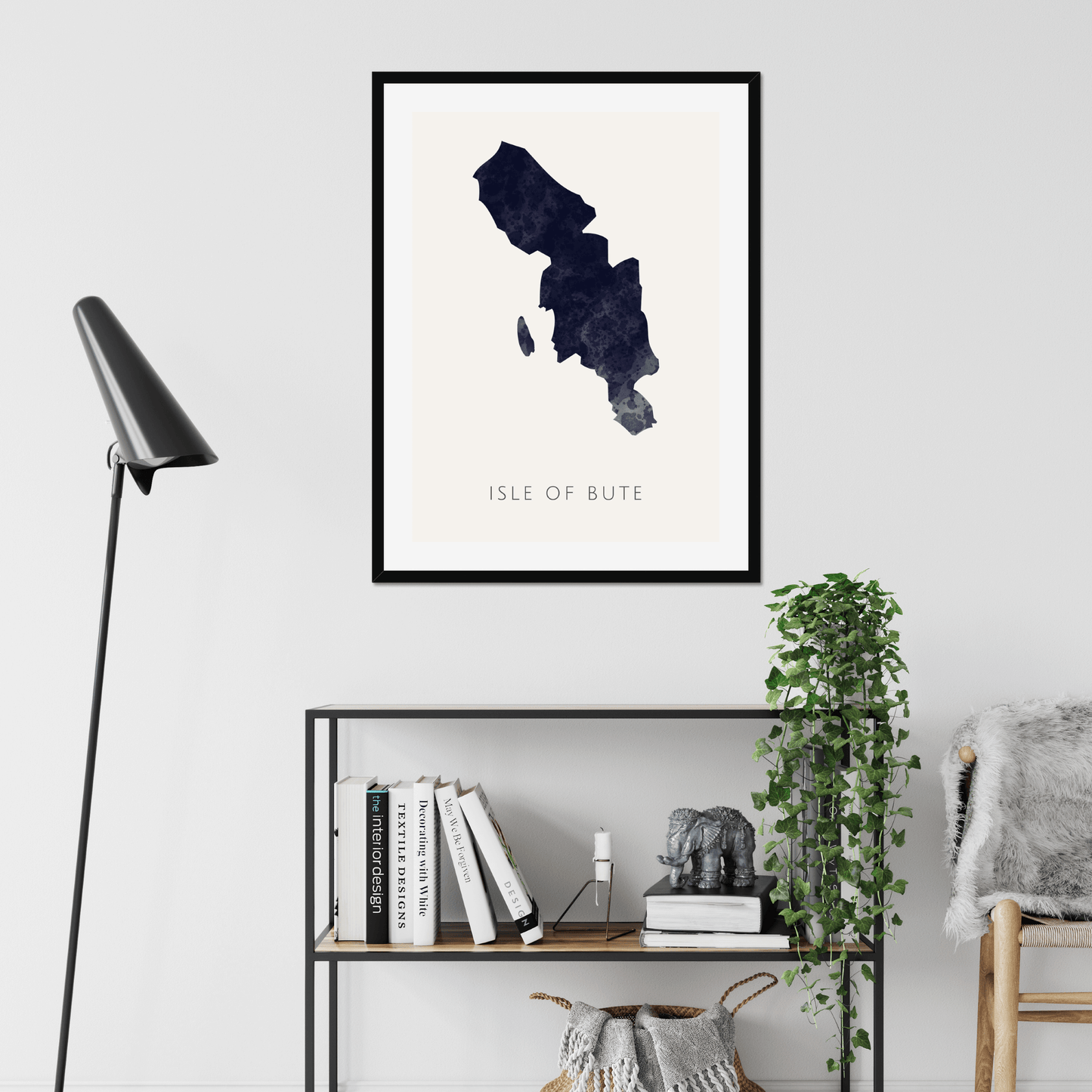 Bute - Framed & Mounted Map