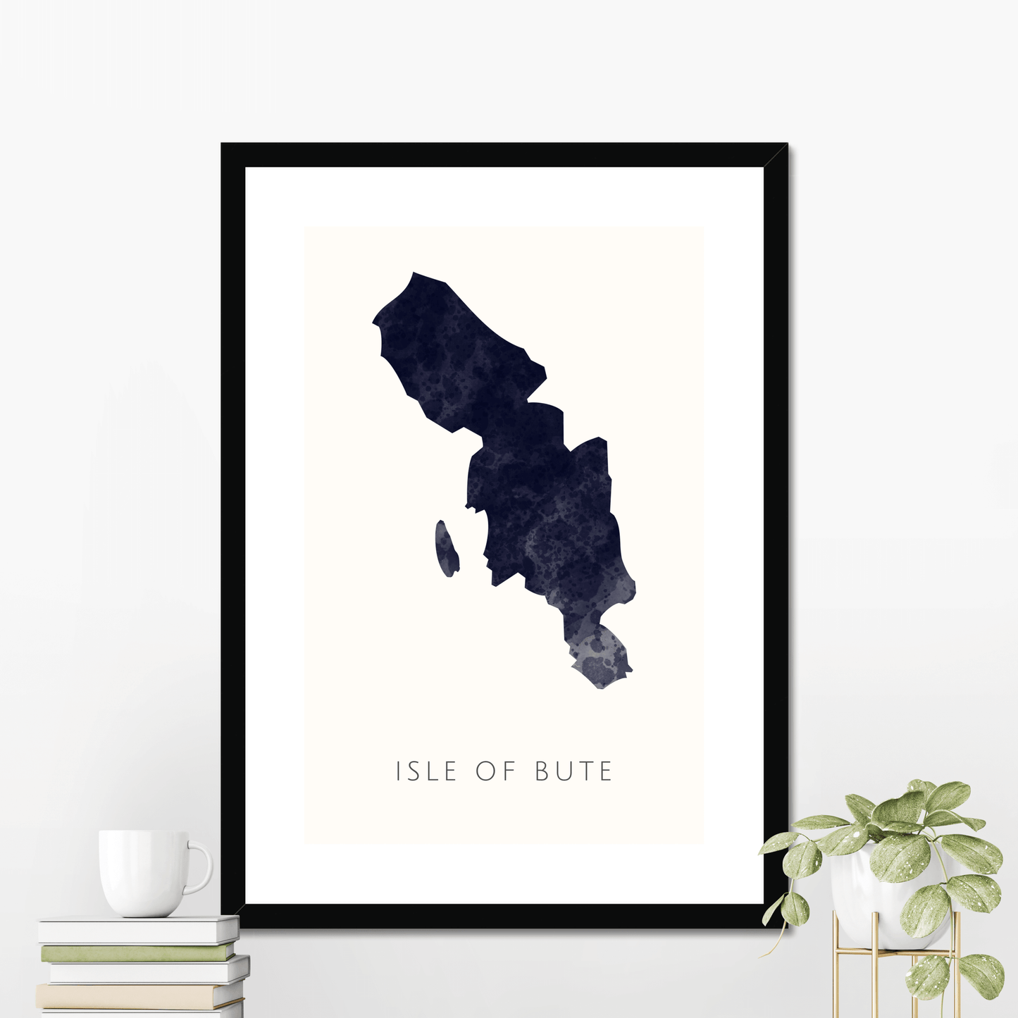 Bute - Framed & Mounted Map