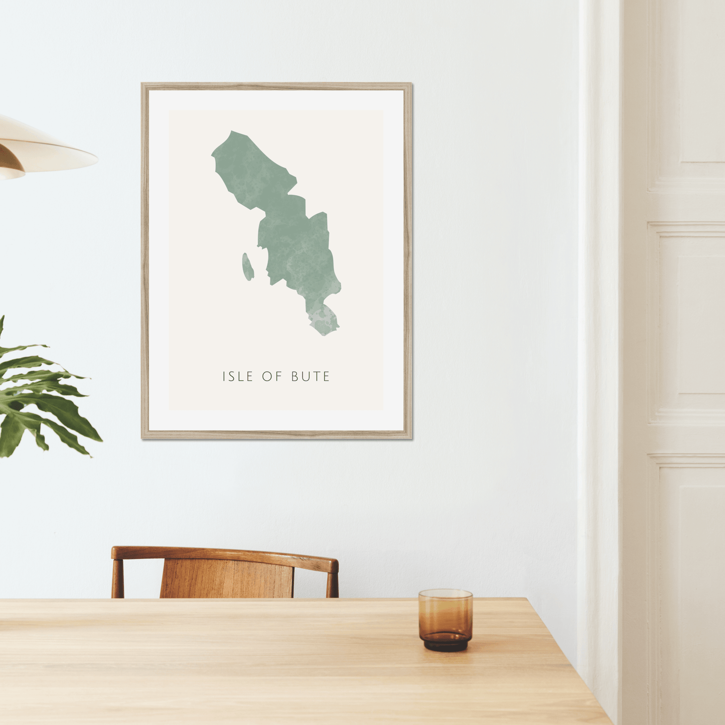 Bute - Framed & Mounted Map