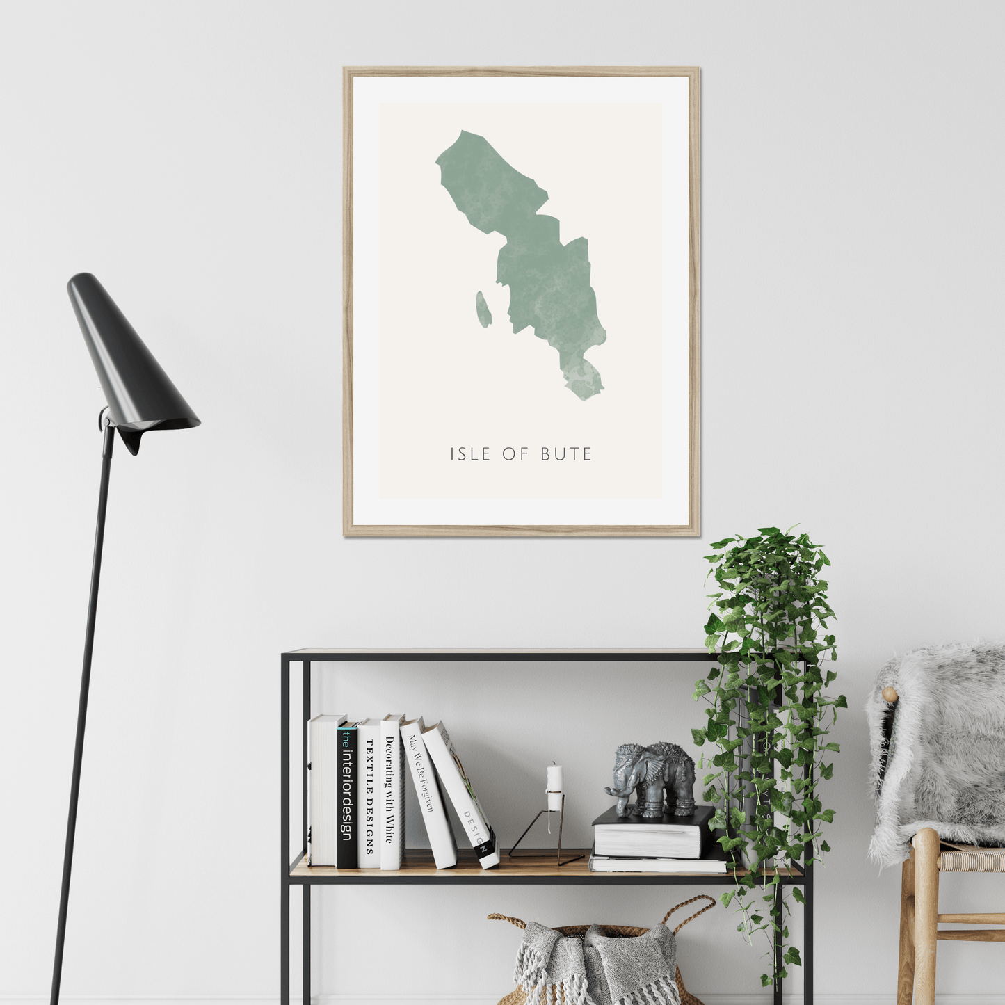 Bute - Framed & Mounted Map