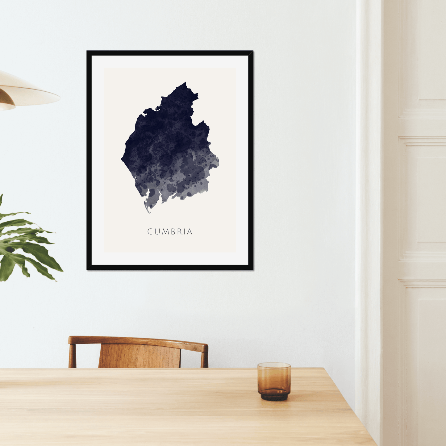 Cumbria - Framed & Mounted Map