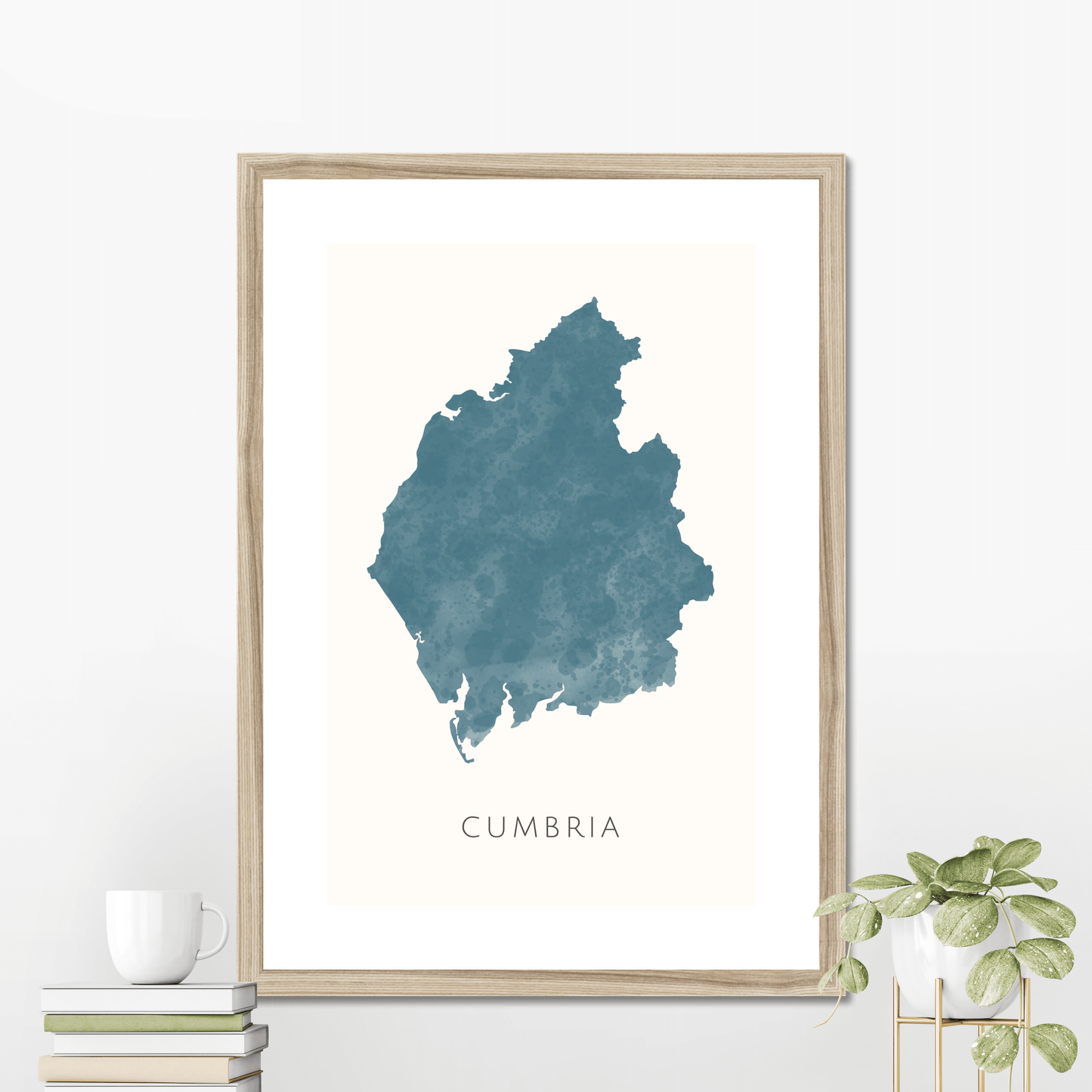Cumbria - Framed & Mounted Map