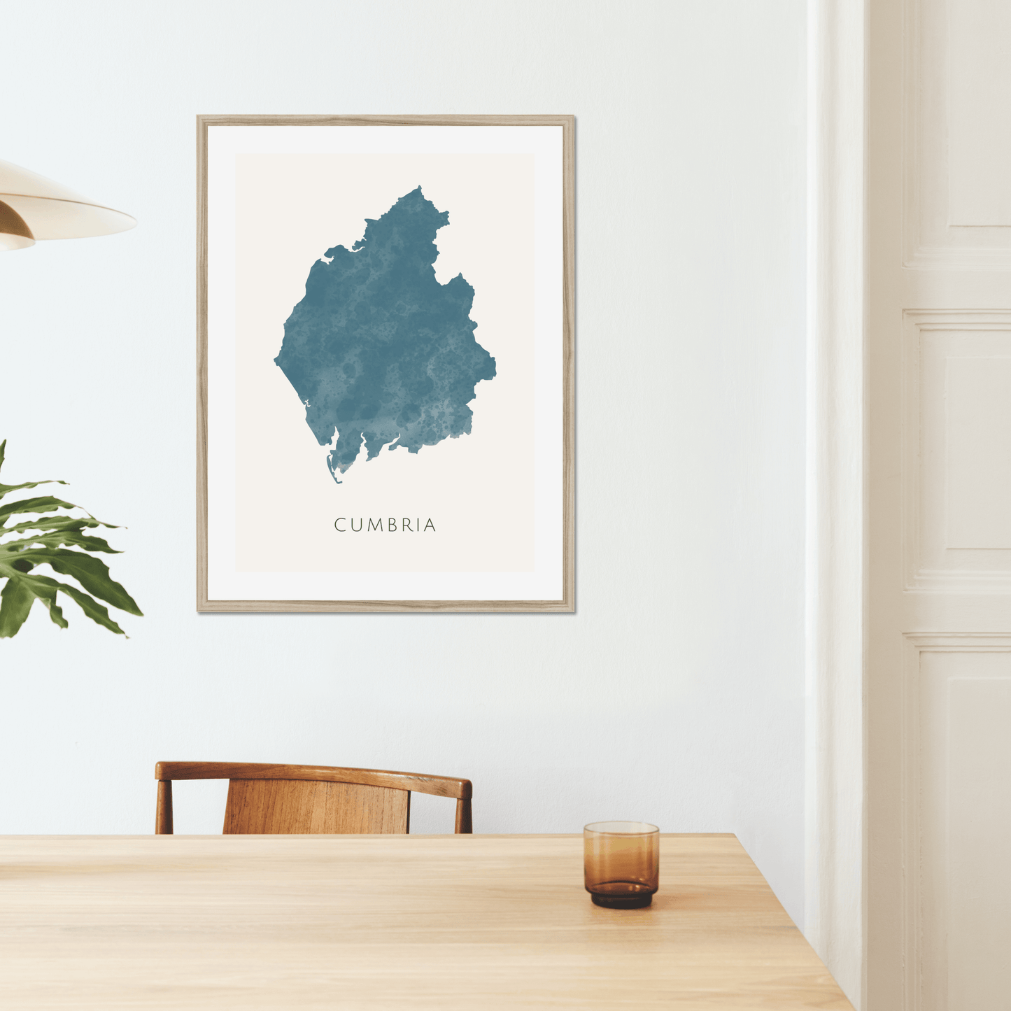 Cumbria - Framed & Mounted Map