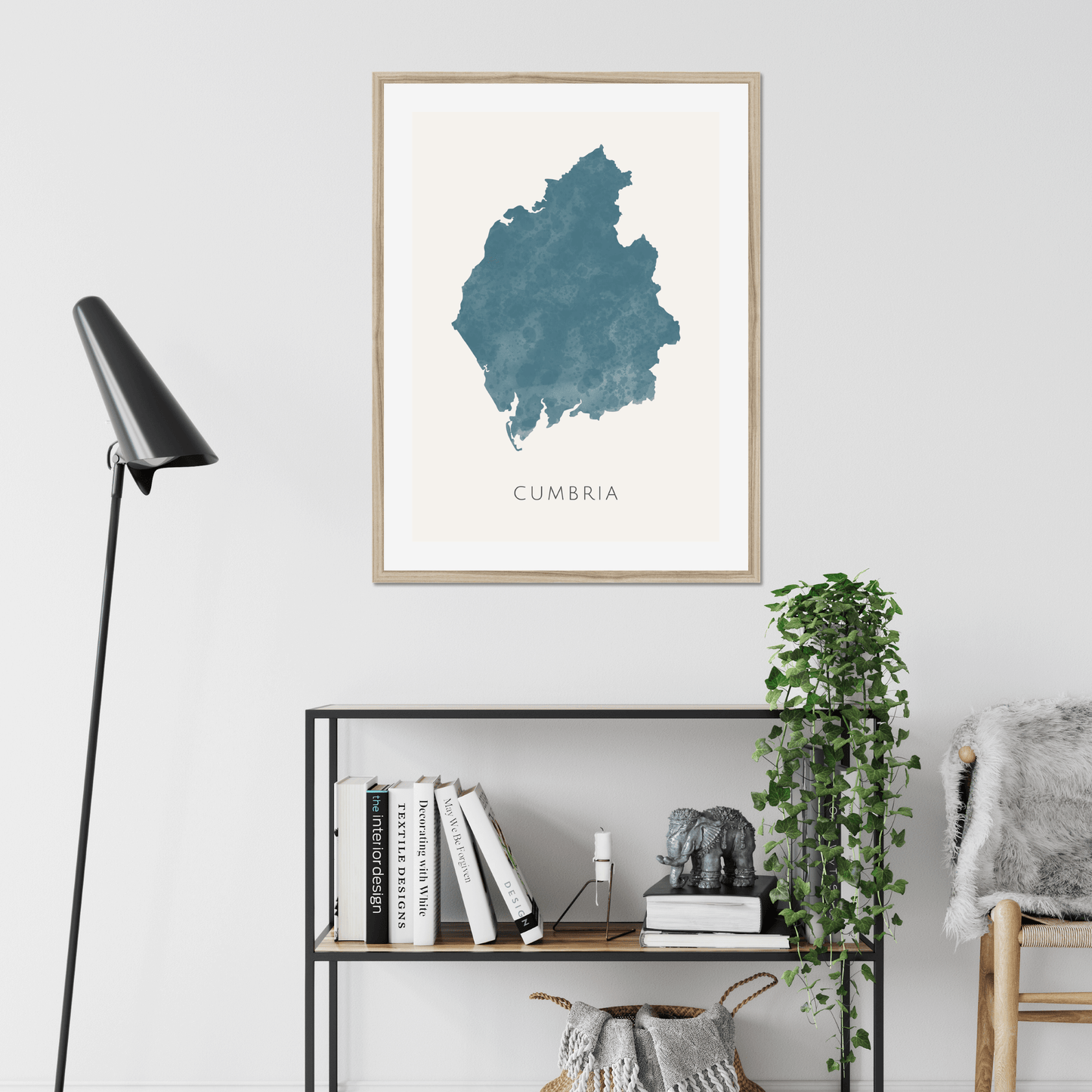 Cumbria - Framed & Mounted Map