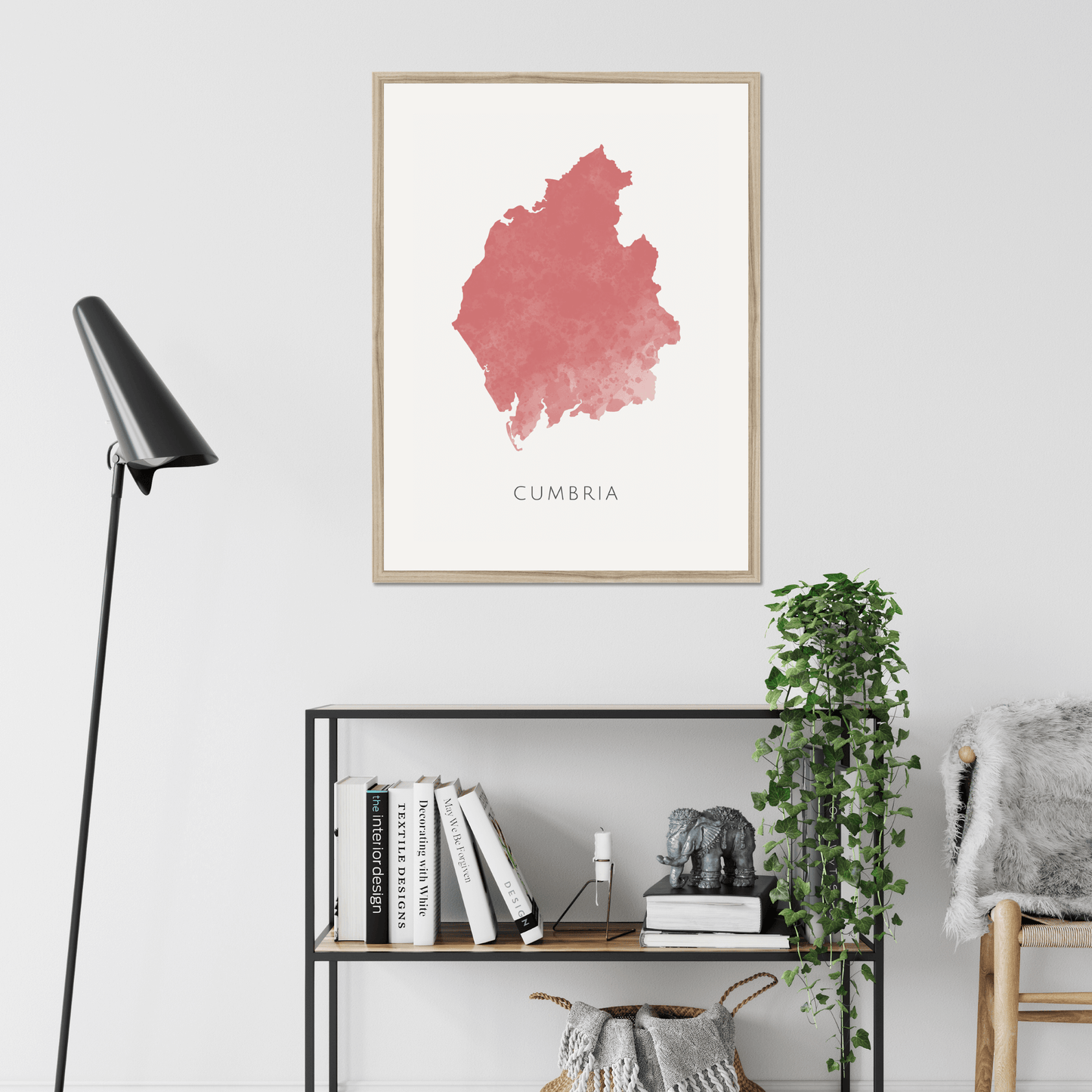 Cumbria - Framed & Mounted Map