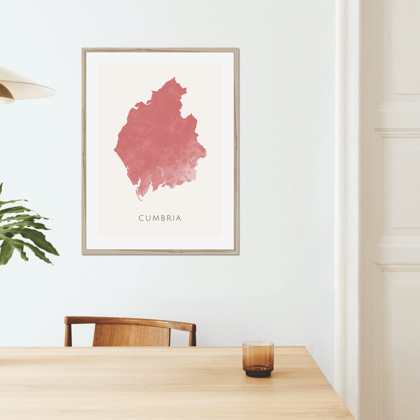 Cumbria - Framed & Mounted Map