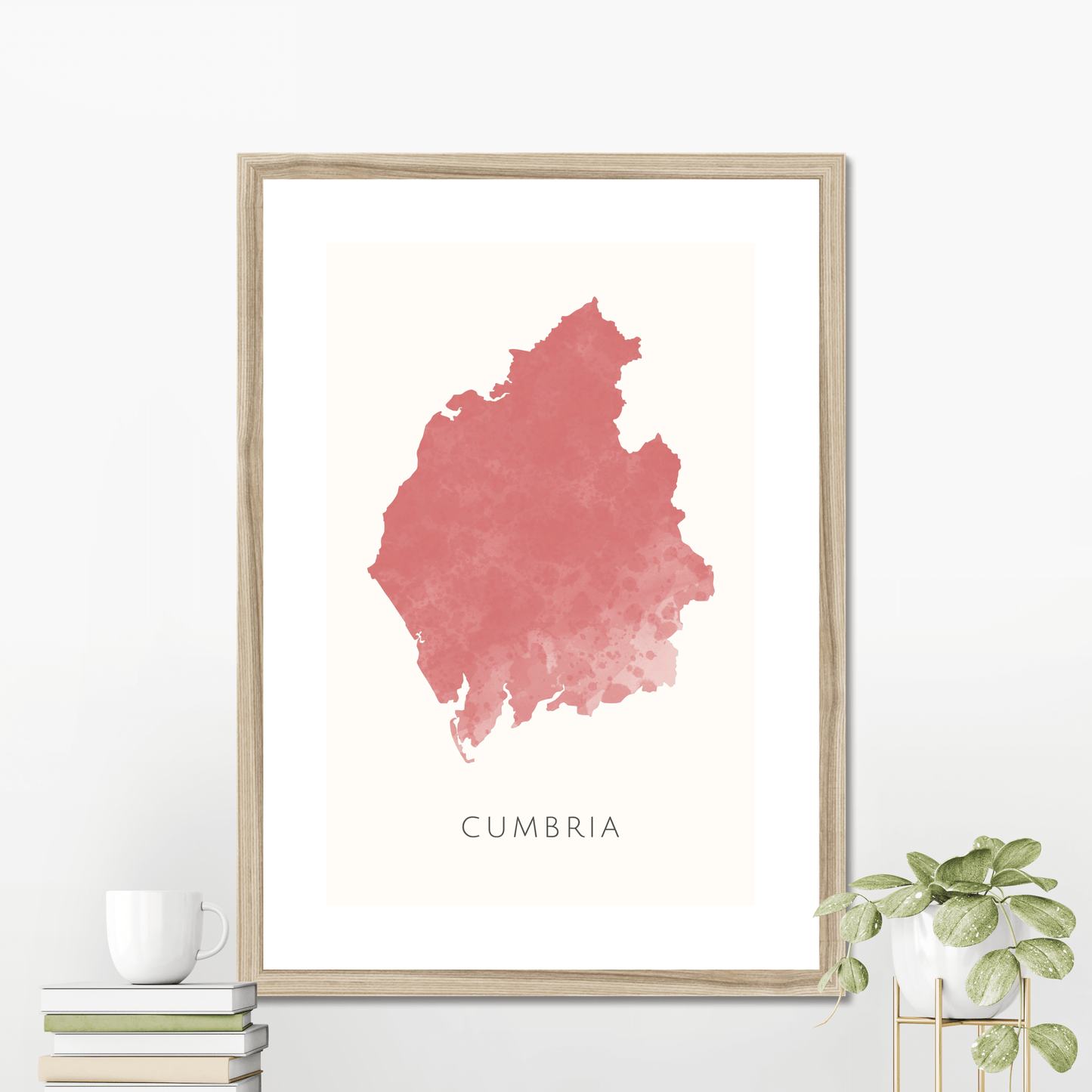 Cumbria - Framed & Mounted Map