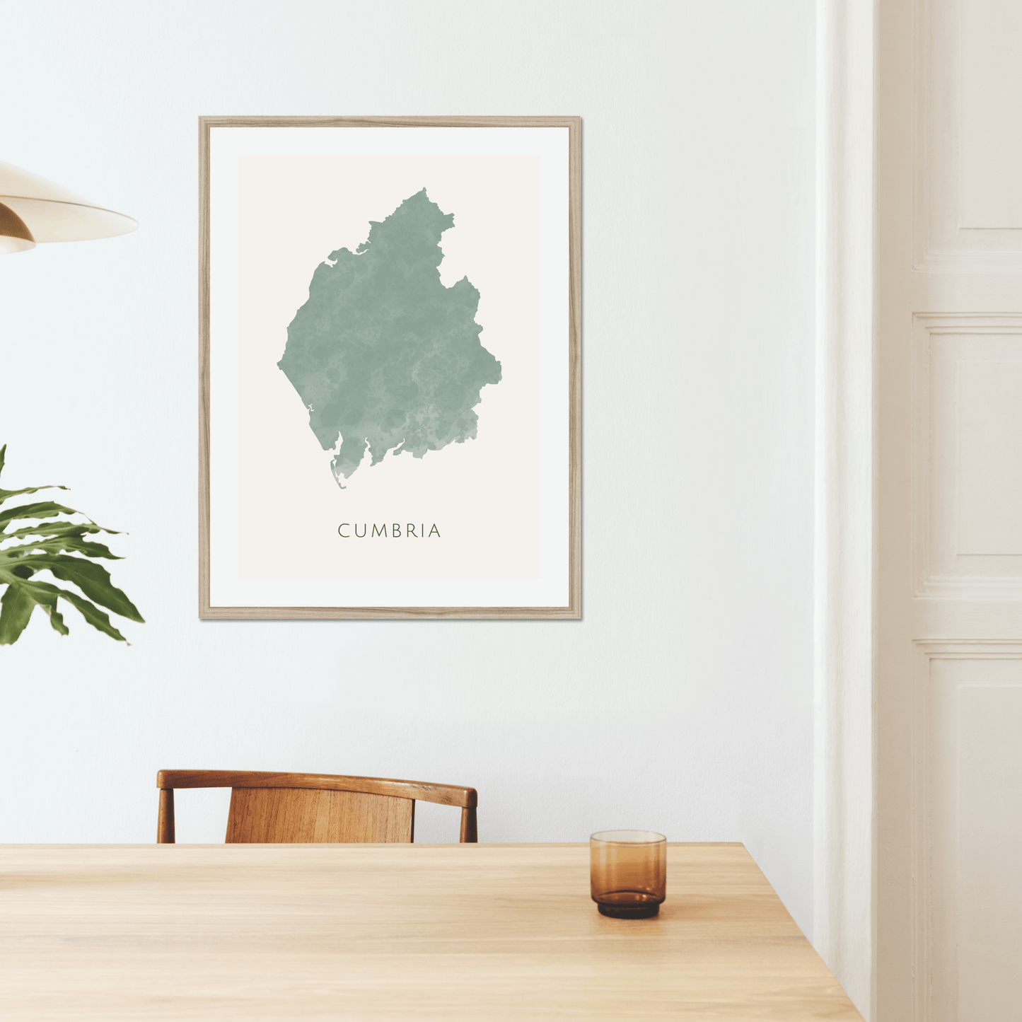 Cumbria - Framed & Mounted Map