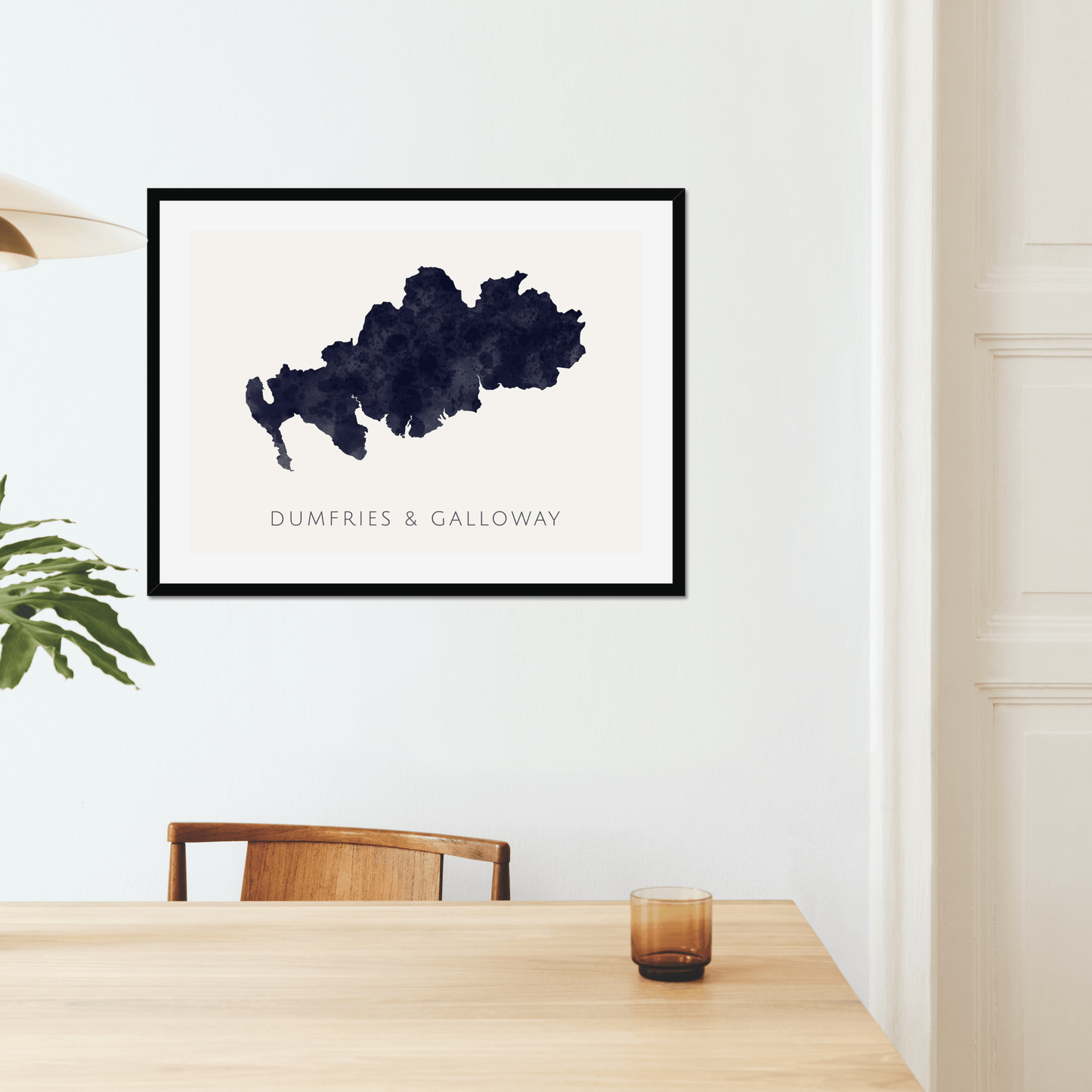Dumfries & Galloway - Framed & Mounted Map