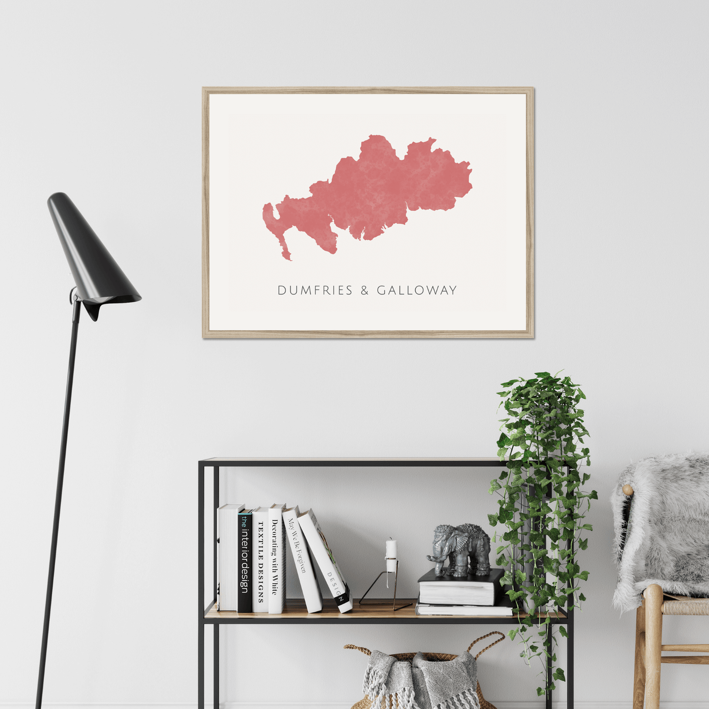 Dumfries & Galloway - Framed & Mounted Map