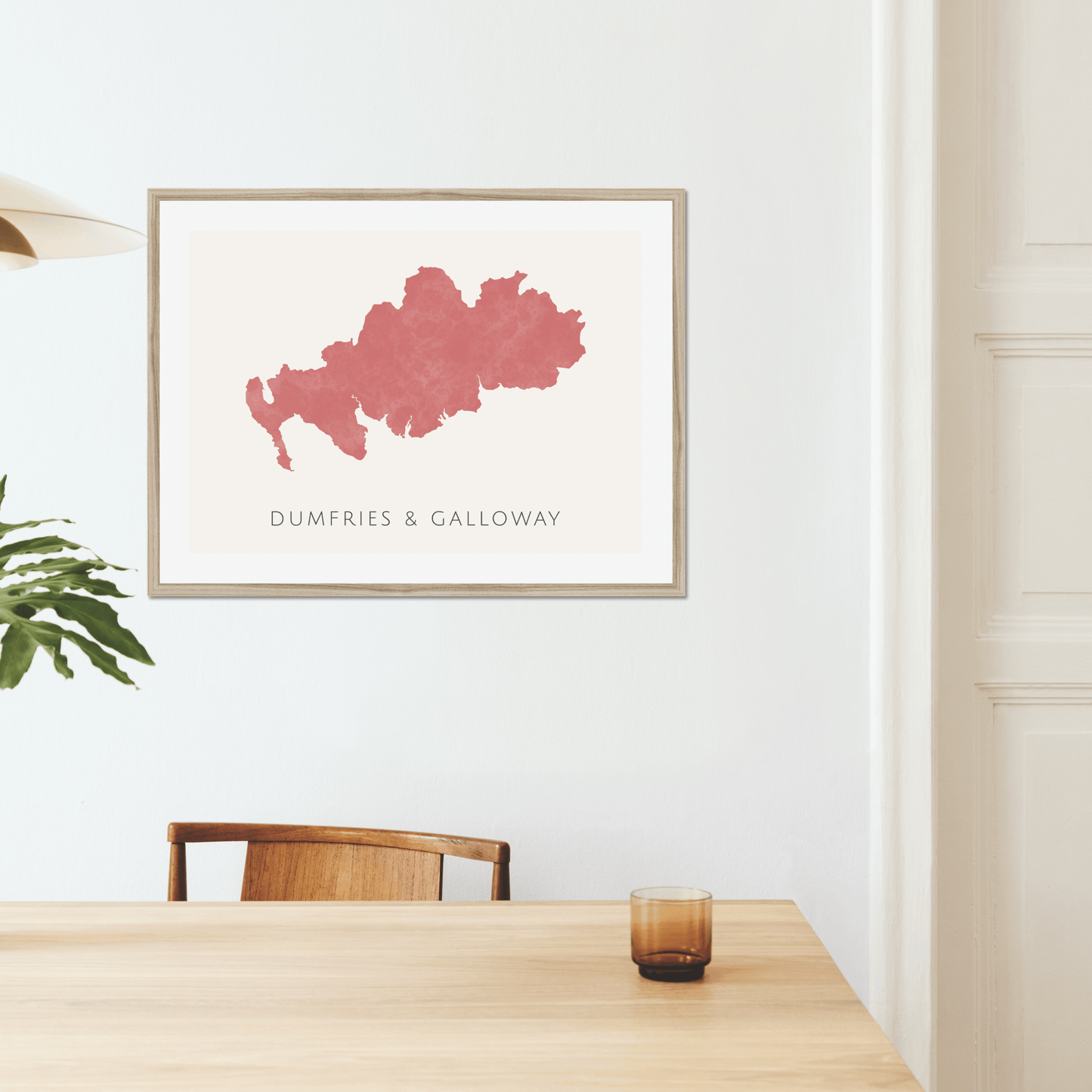 Dumfries & Galloway - Framed & Mounted Map