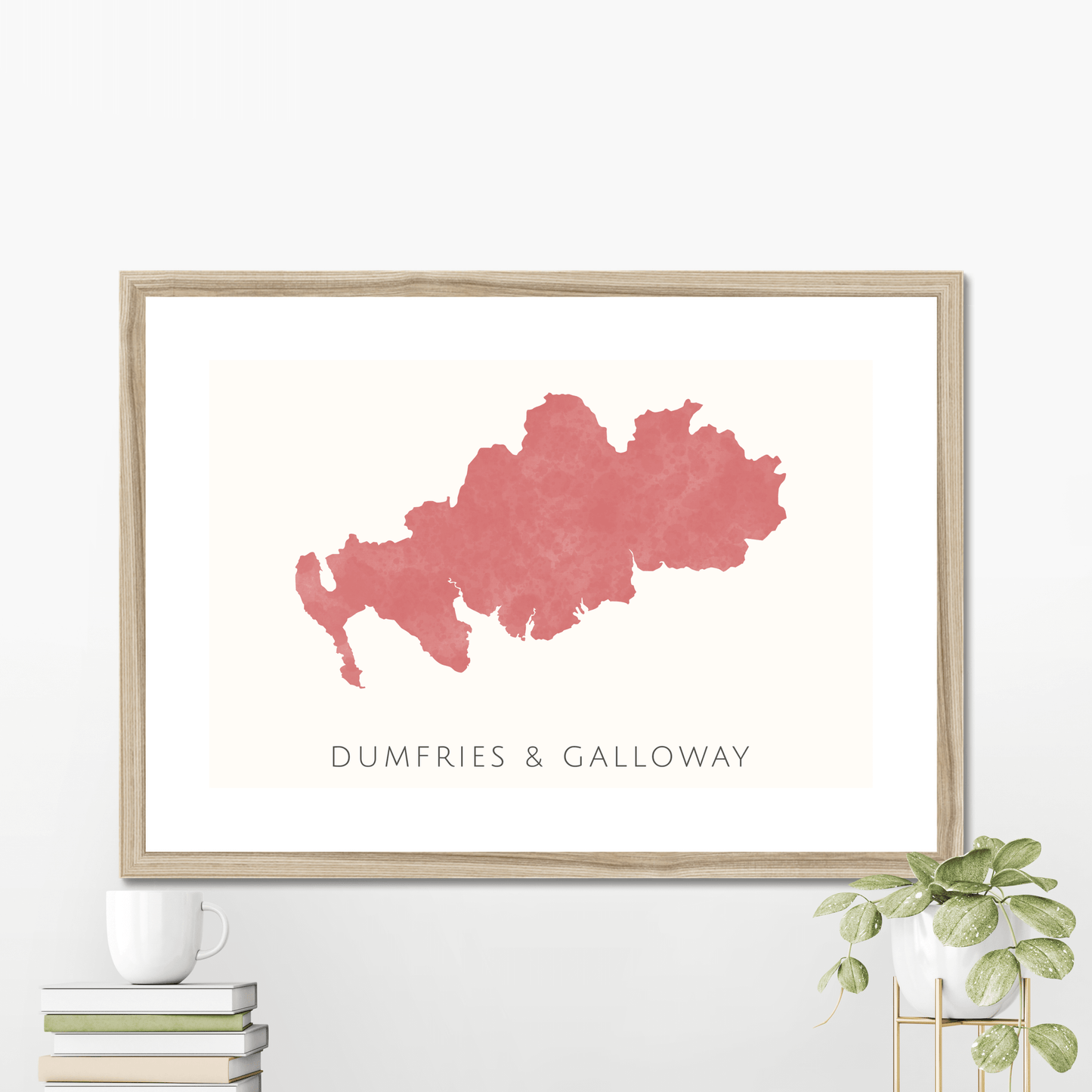 Dumfries & Galloway - Framed & Mounted Map