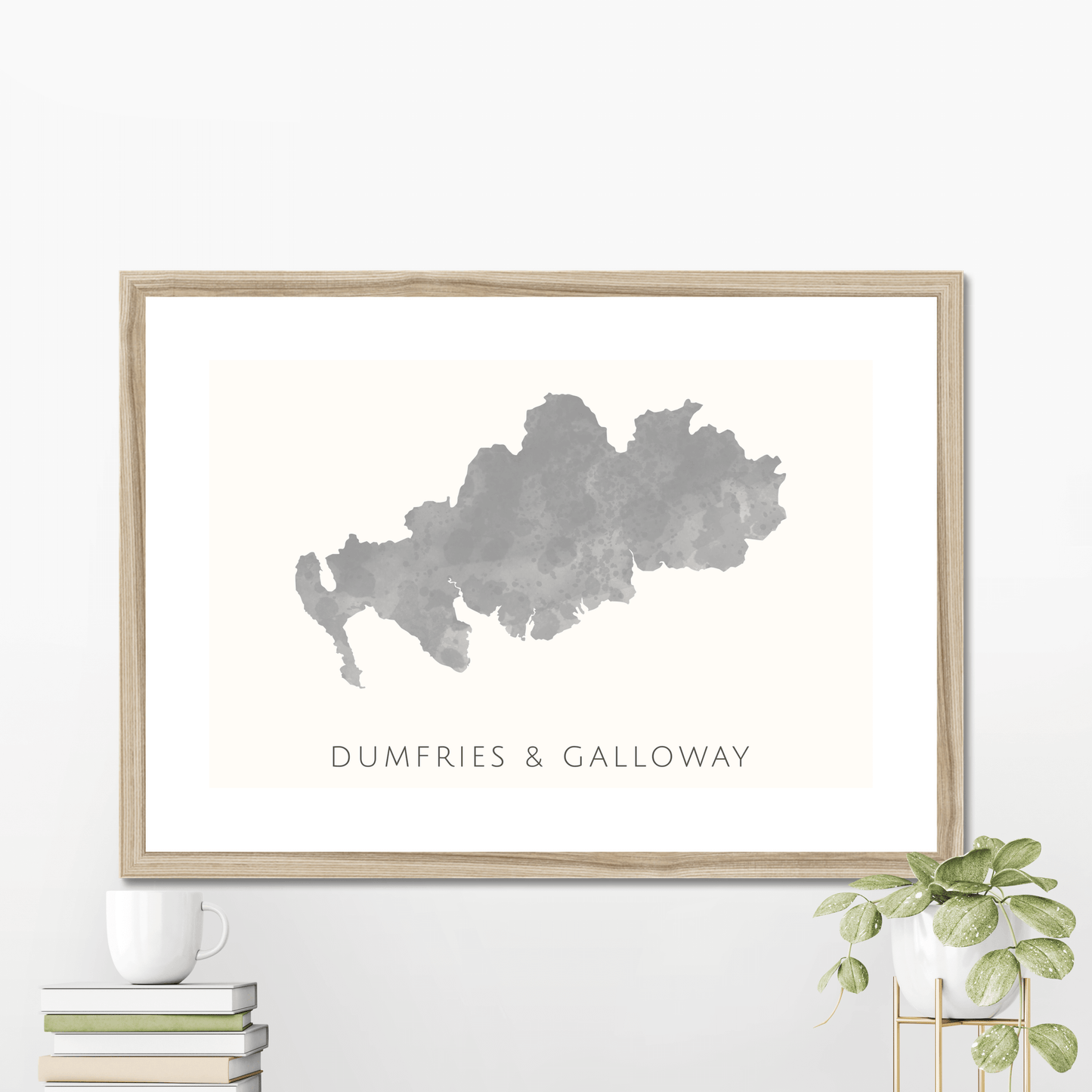 Dumfries & Galloway - Framed & Mounted Map