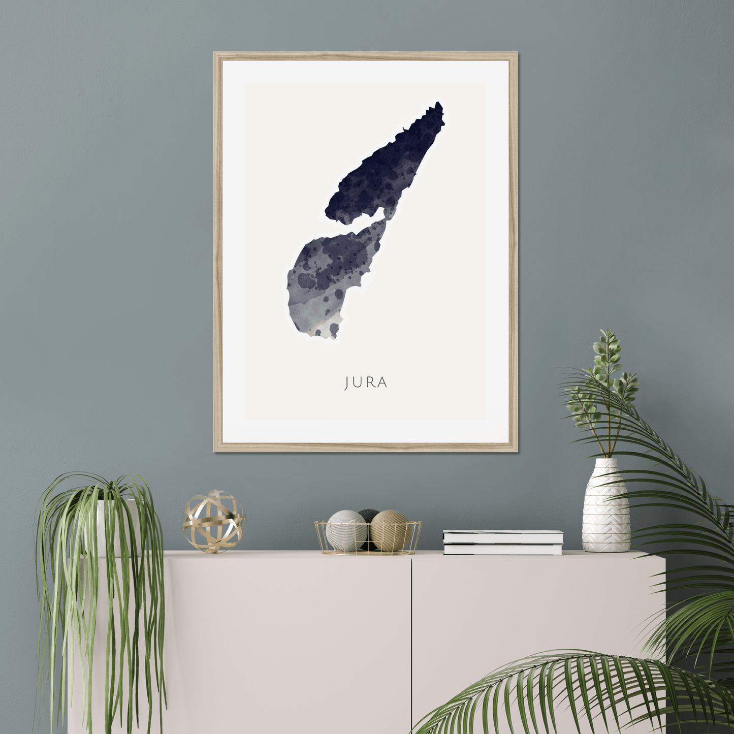 Jura - Framed & Mounted Map