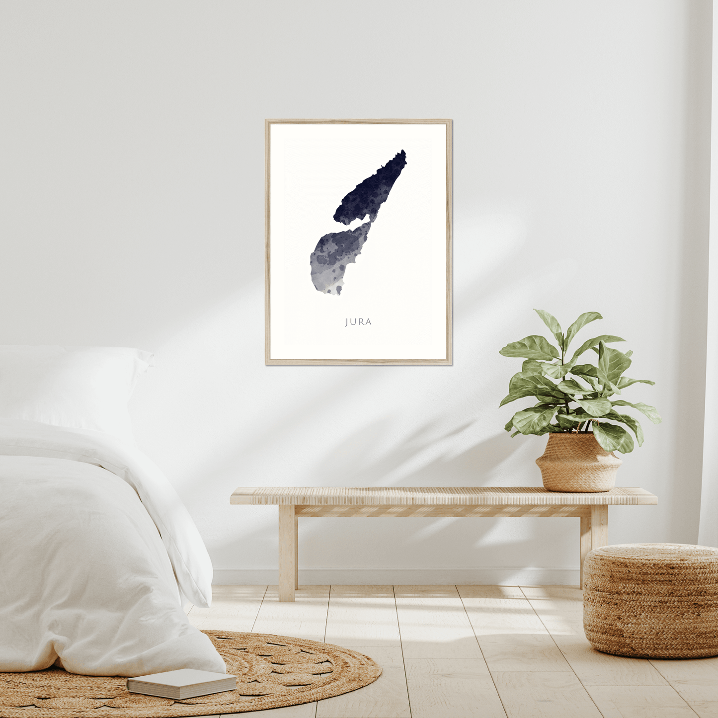 Jura - Framed & Mounted Map