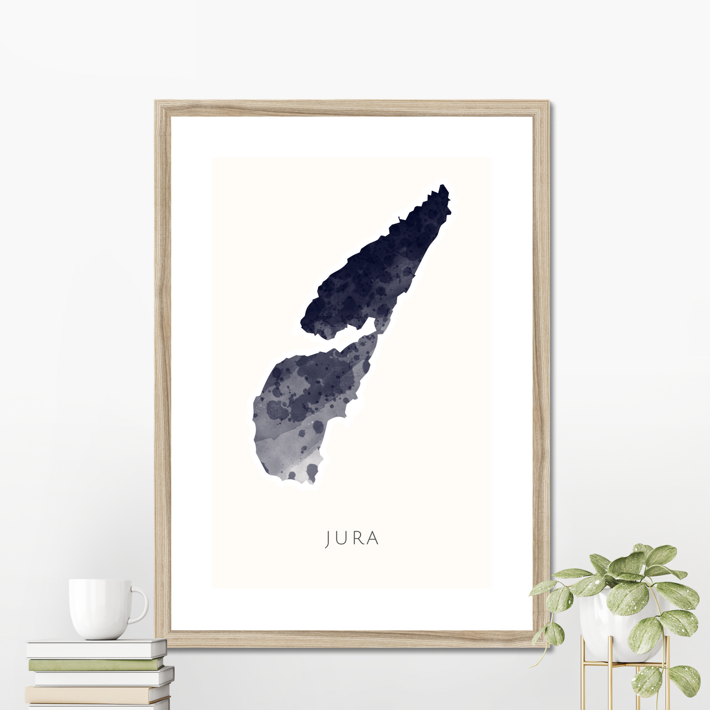 Jura - Framed & Mounted Map