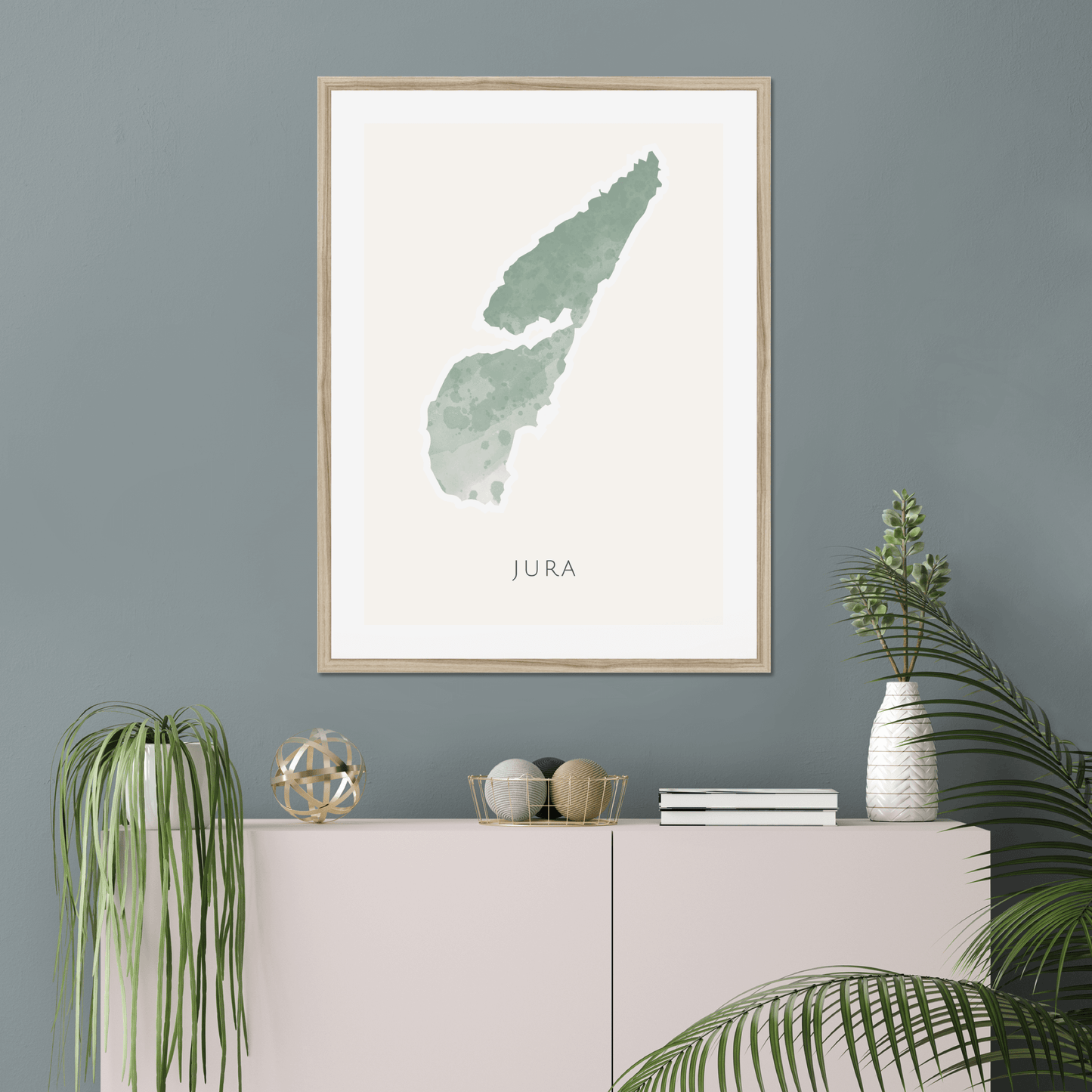 Jura - Framed & Mounted Map