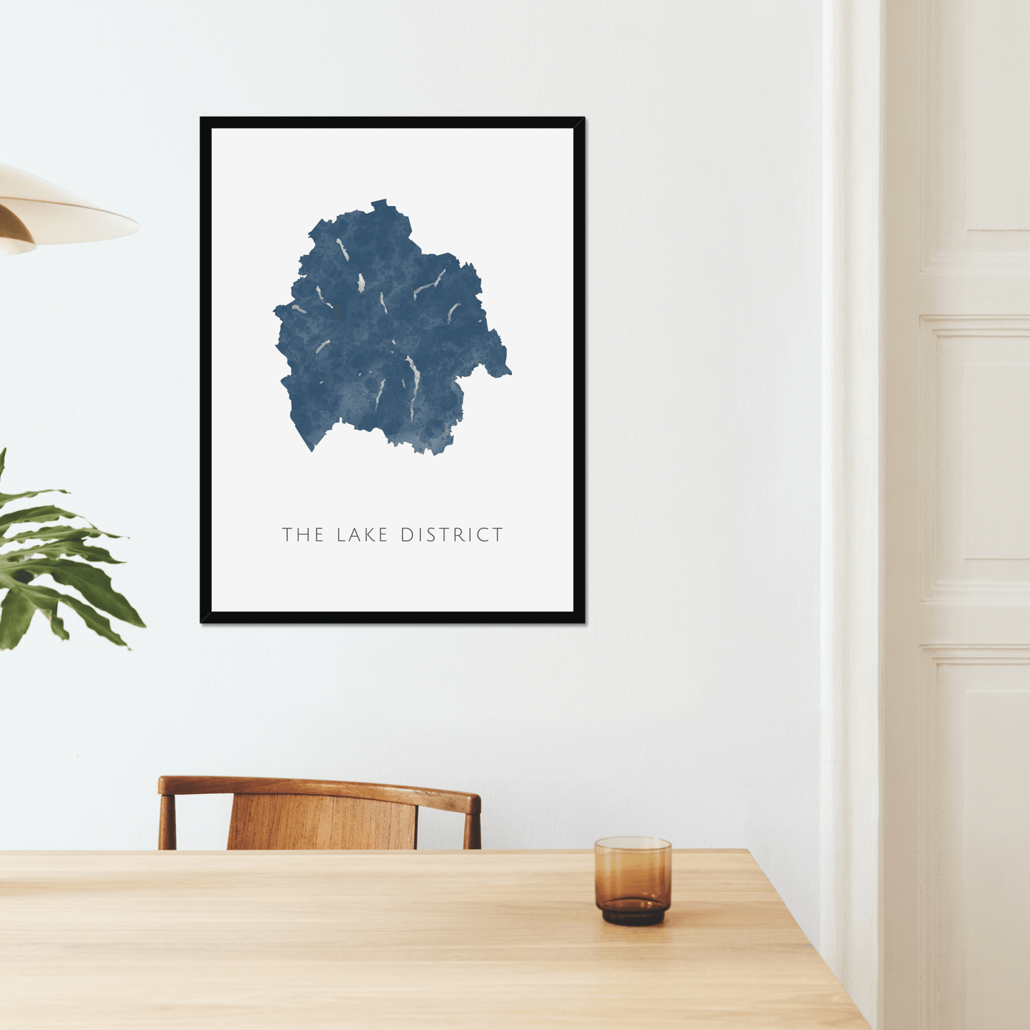 The Lake District - Framed & Mounted Map