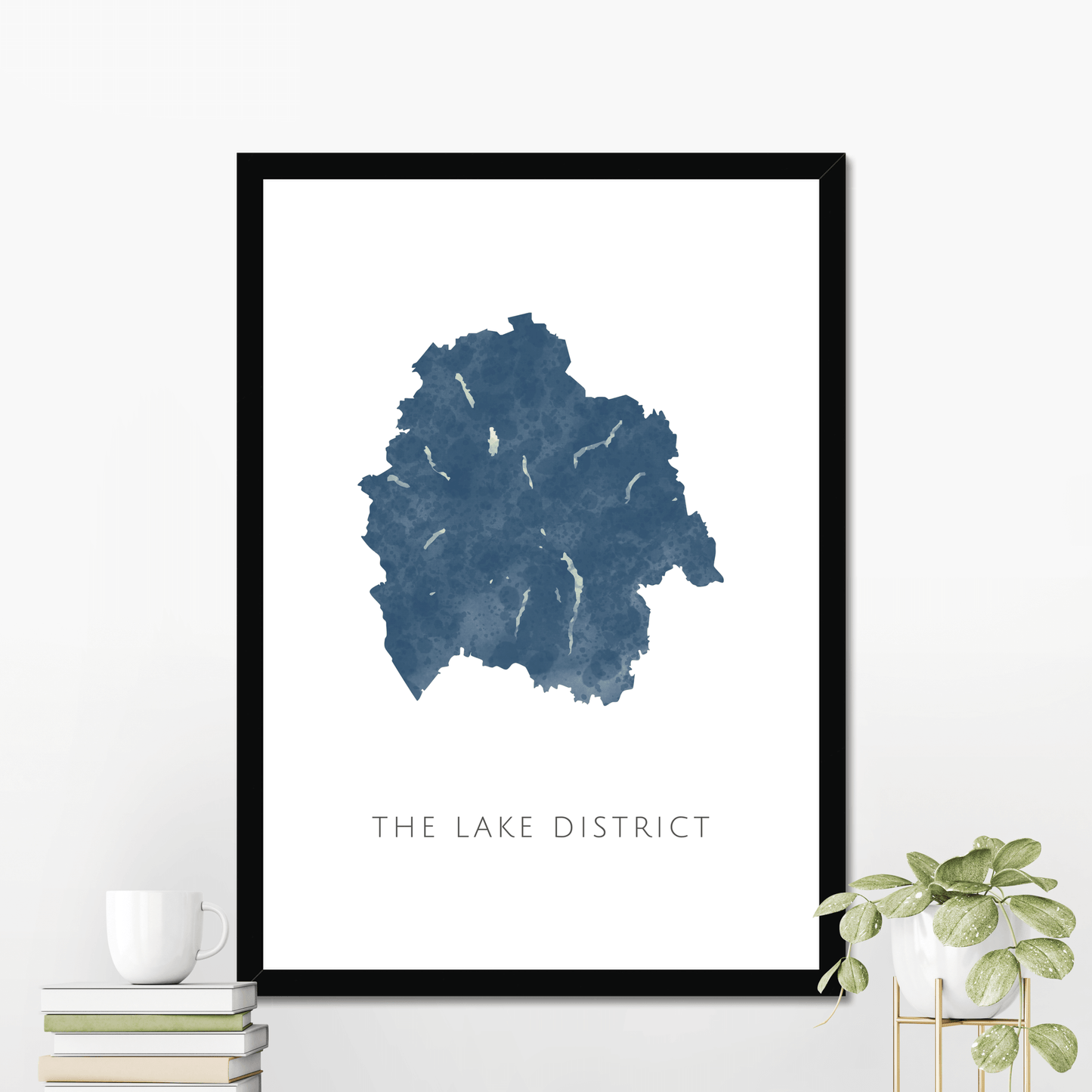 The Lake District - Framed & Mounted Map