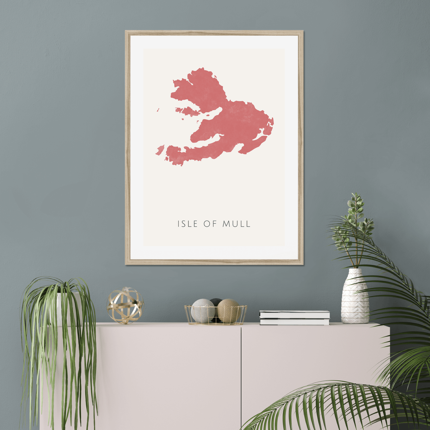 Mull - Framed & Mounted Map