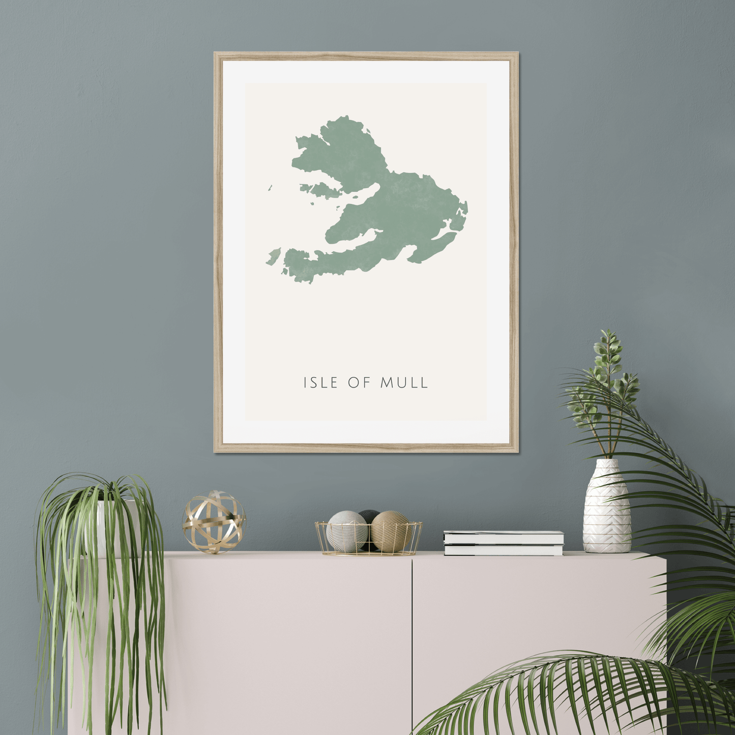 Mull - Framed & Mounted Map