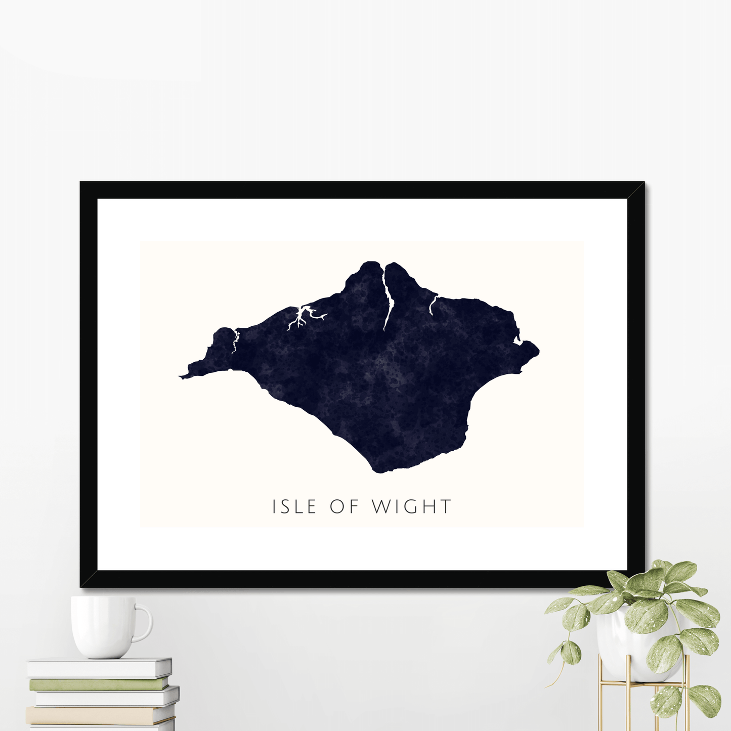 Isle of Wight - Framed & Mounted Map