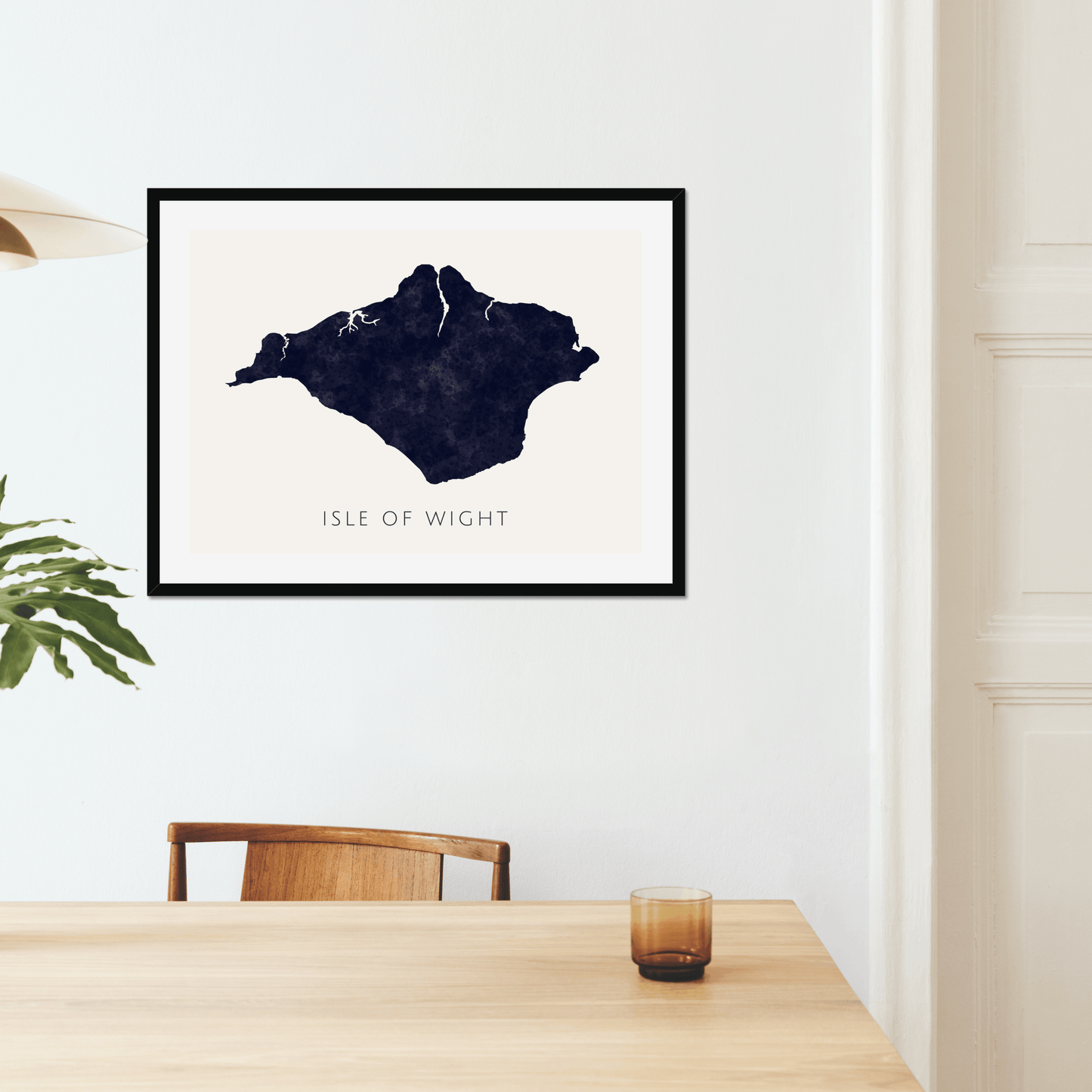 Isle of Wight - Framed & Mounted Map