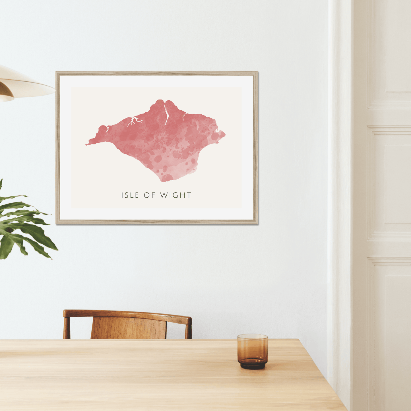 Isle of Wight - Framed & Mounted Map