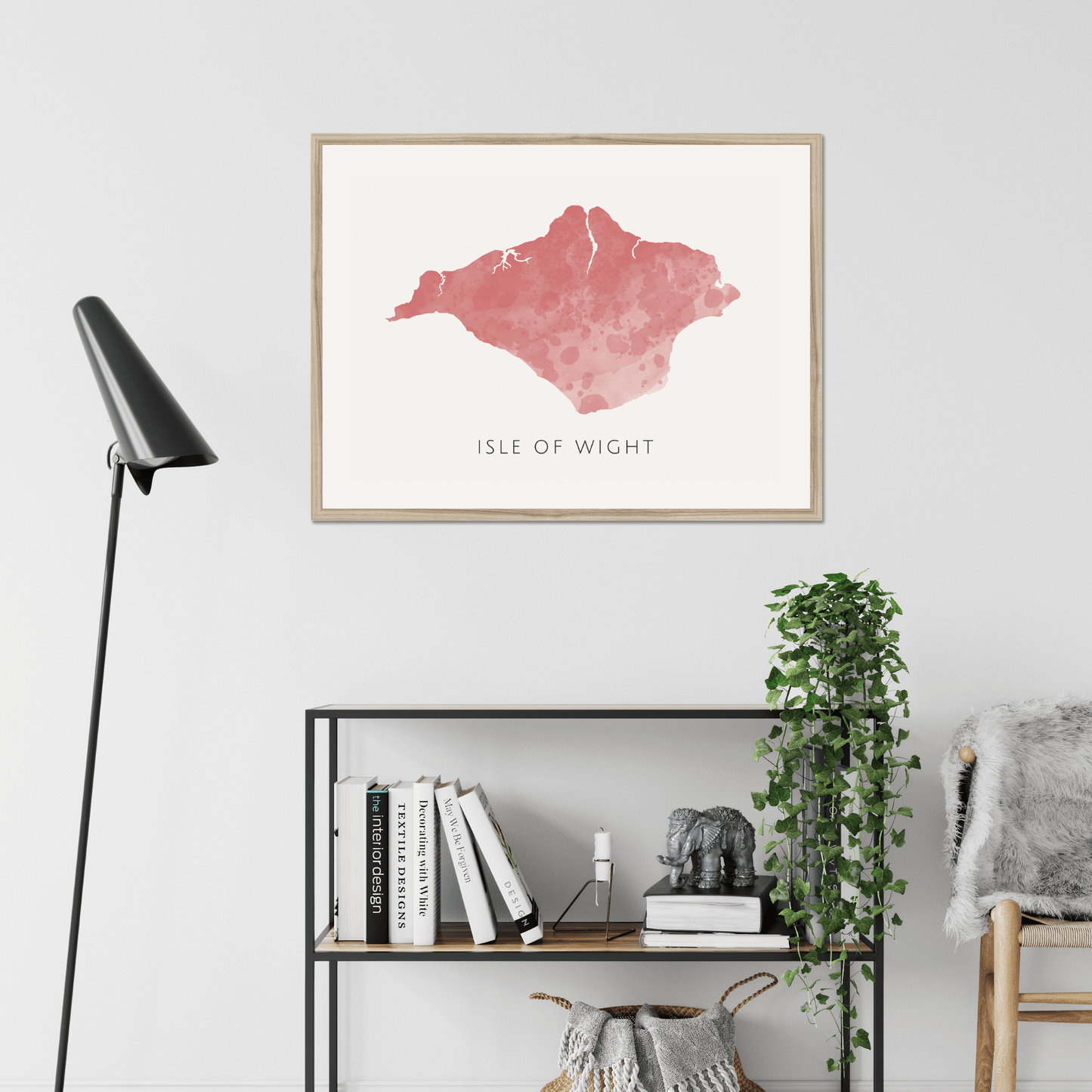 Isle of Wight - Framed & Mounted Map