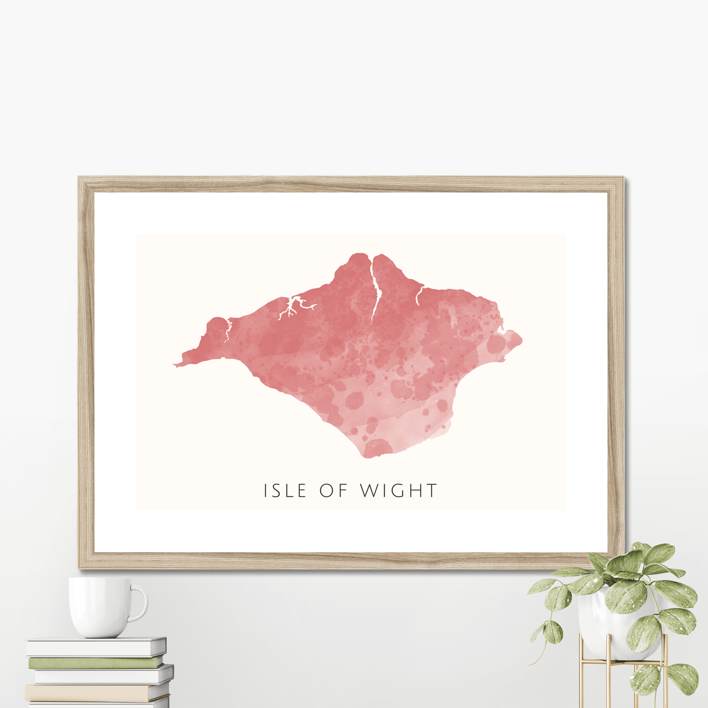 Isle of Wight - Framed & Mounted Map