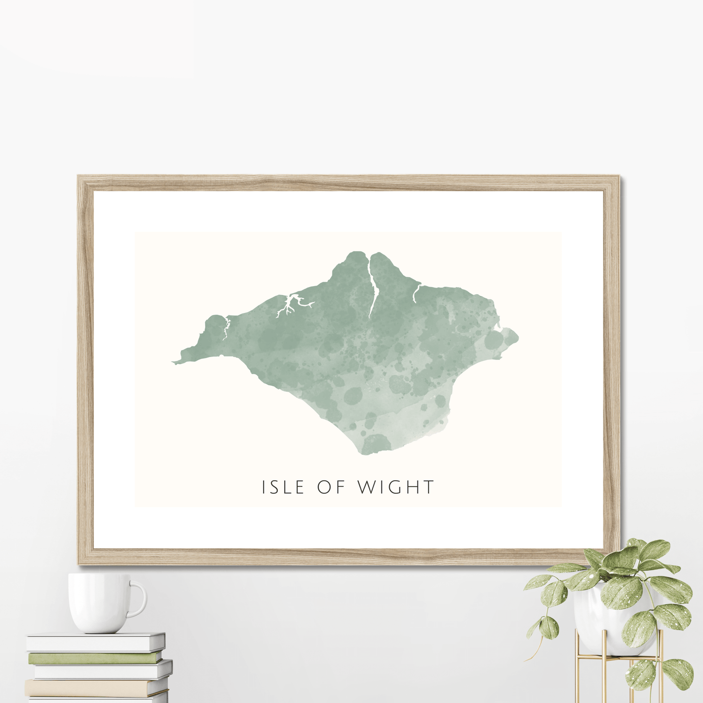Isle of Wight - Framed & Mounted Map