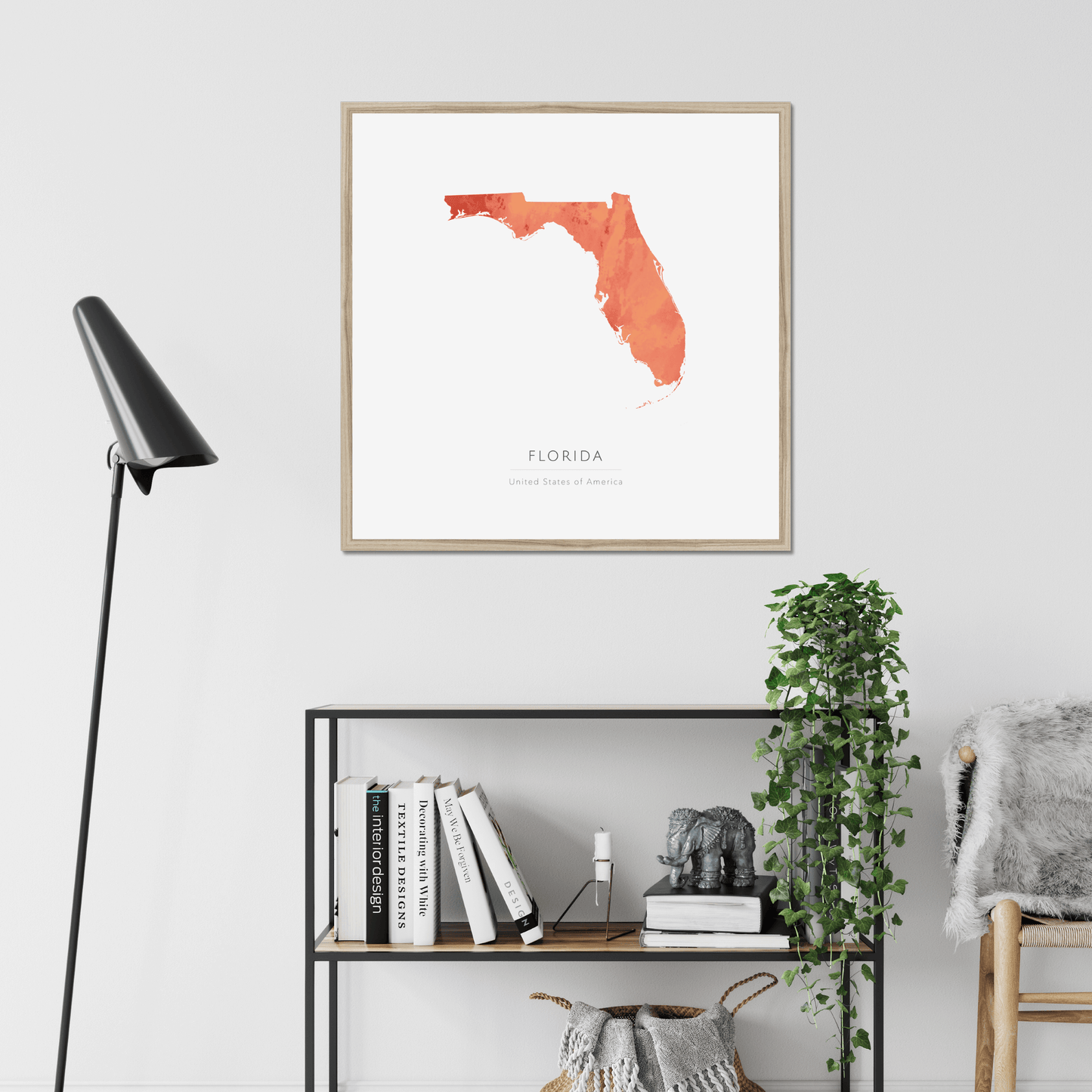 Florida - Framed & Mounted Map