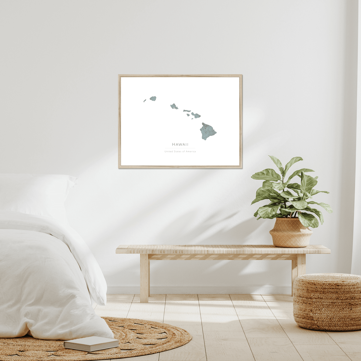 Hawaii - Framed & Mounted Map
