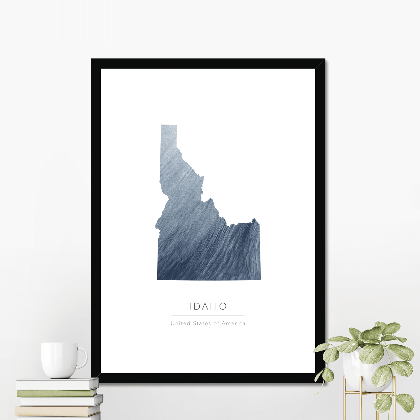 Idaho - Framed & Mounted Map