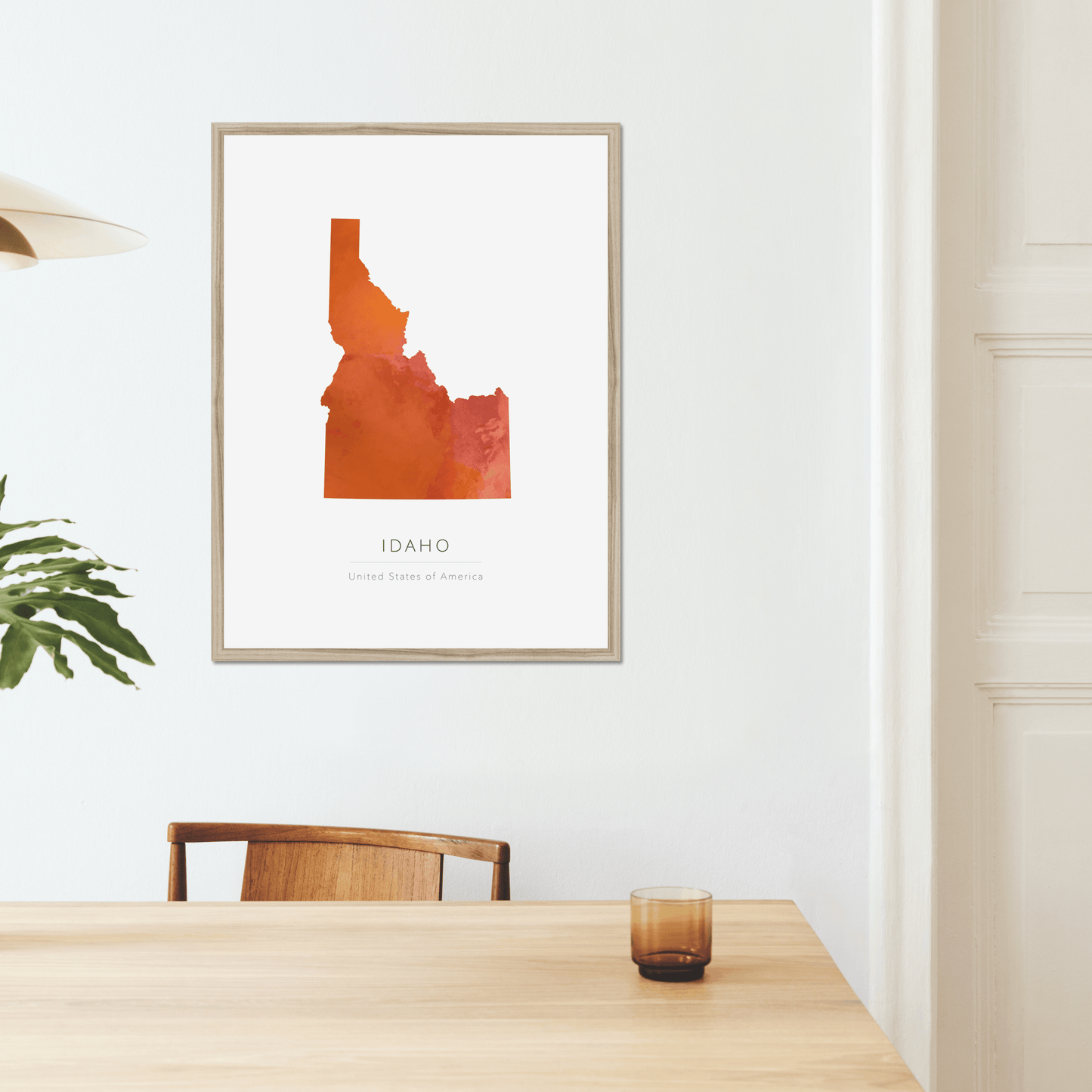 Idaho - Framed & Mounted Map