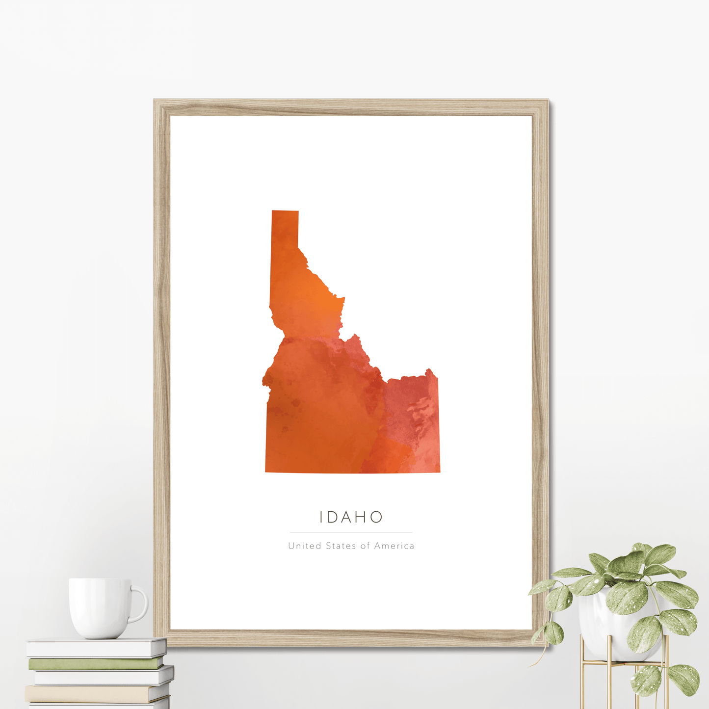 Idaho - Framed & Mounted Map