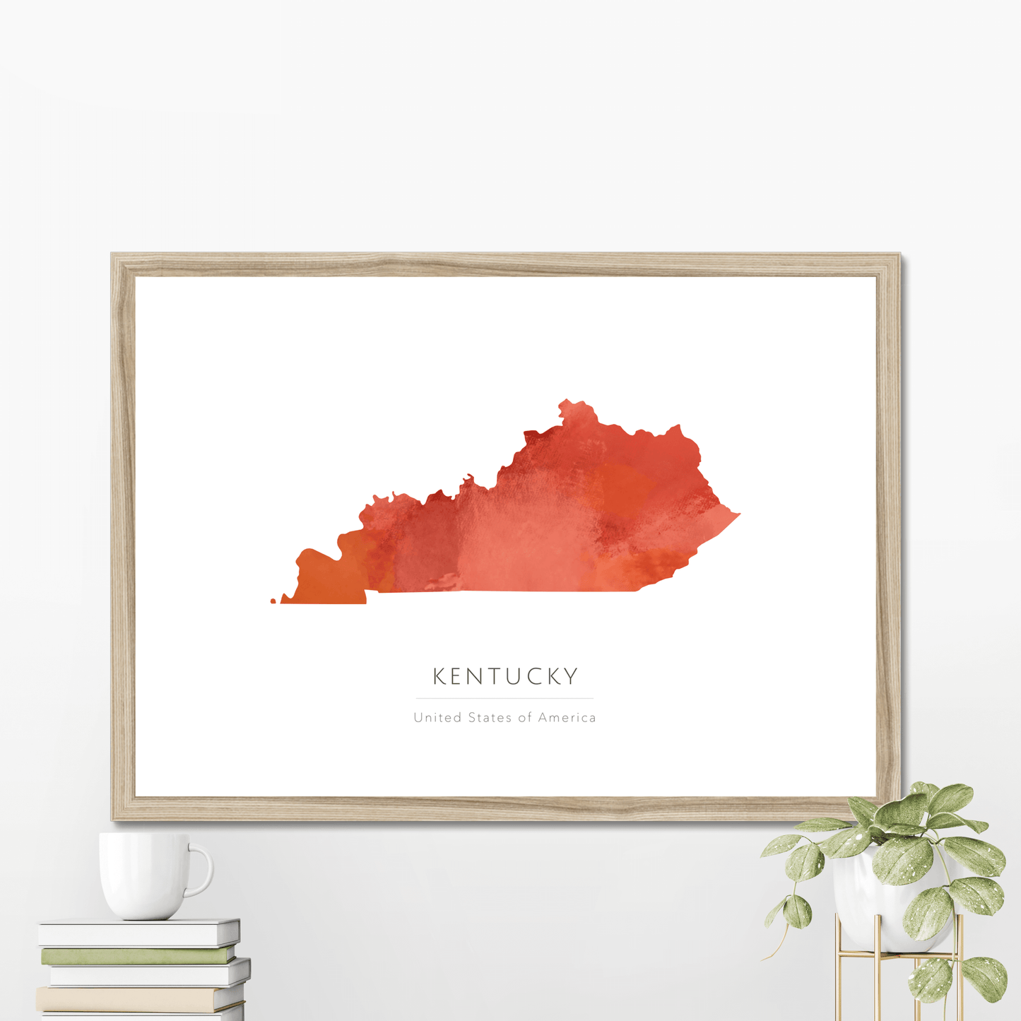 Kentucky - Framed & Mounted Map