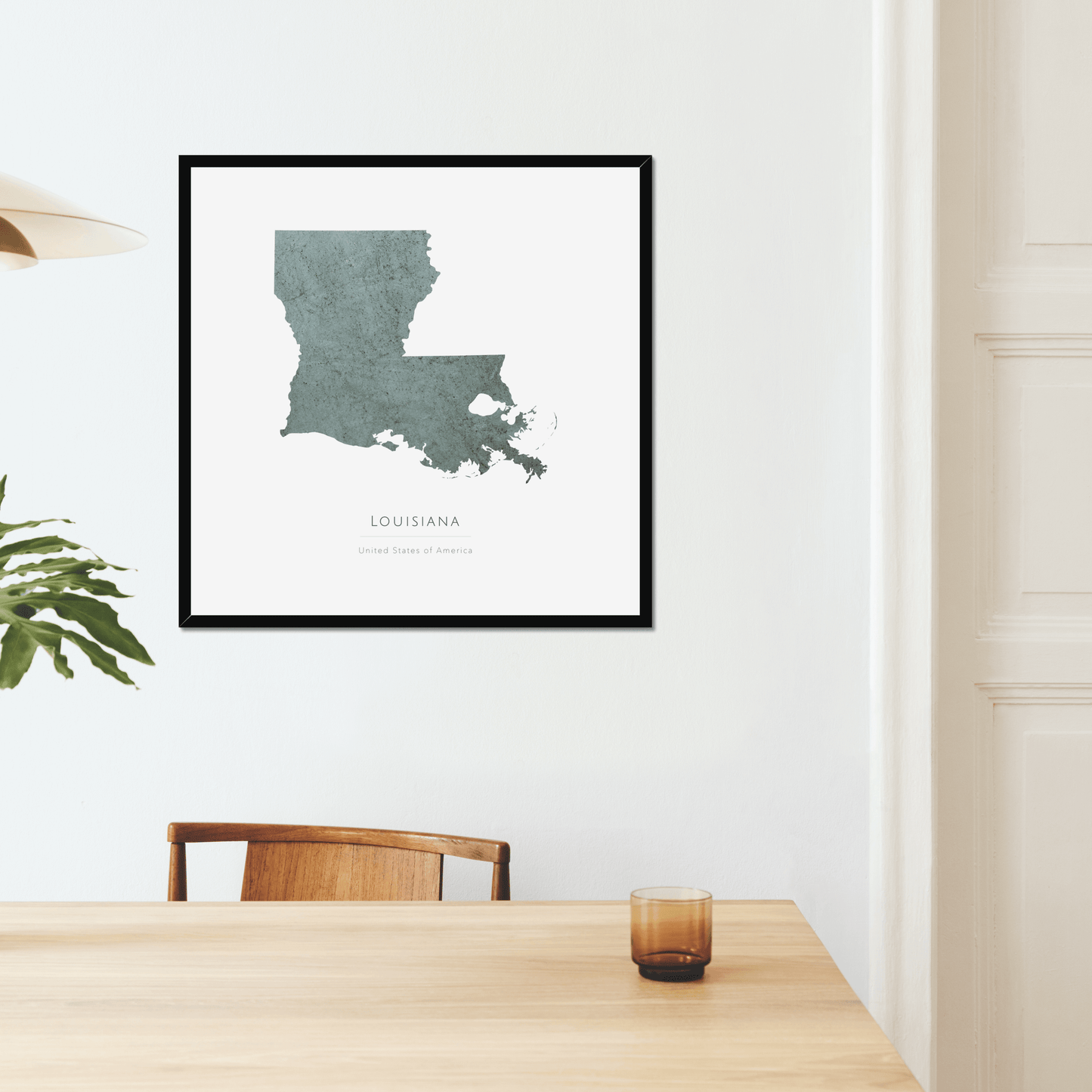 Louisiana - Framed & Mounted Map