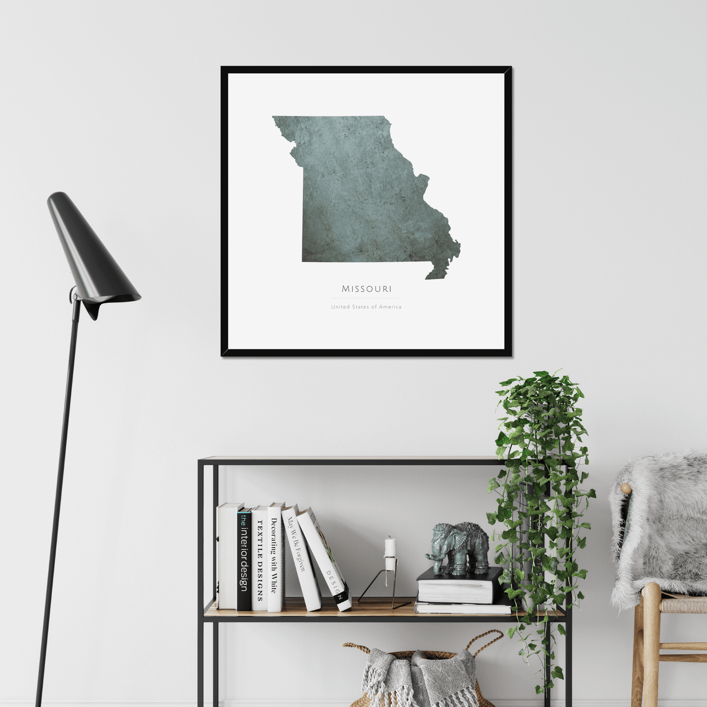 Missouri - Framed & Mounted Map