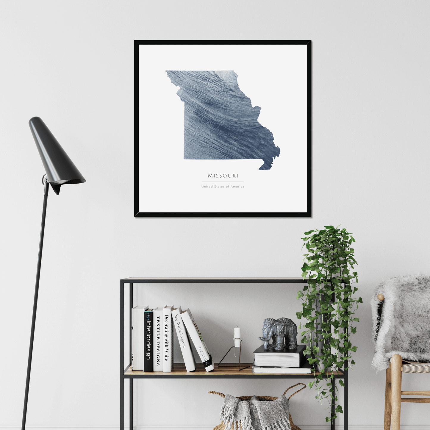 Missouri - Framed & Mounted Map
