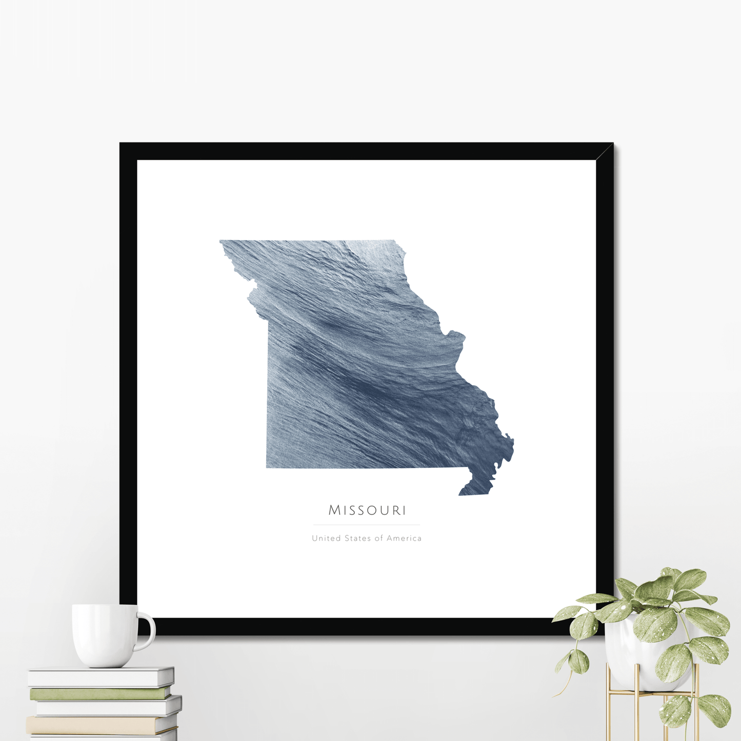 Missouri - Framed & Mounted Map